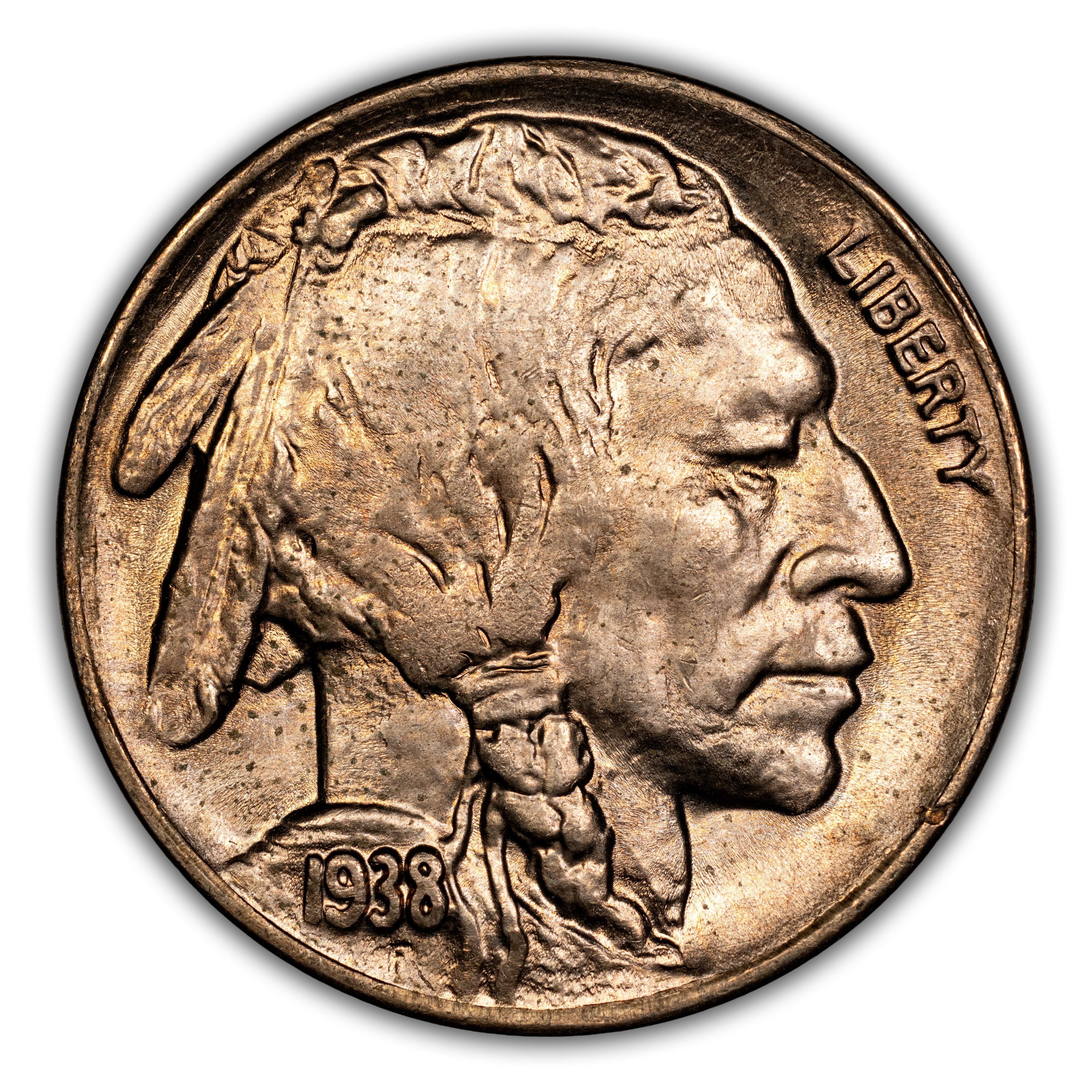 1938-D/D 5c Buffalo MS thumbnail 3