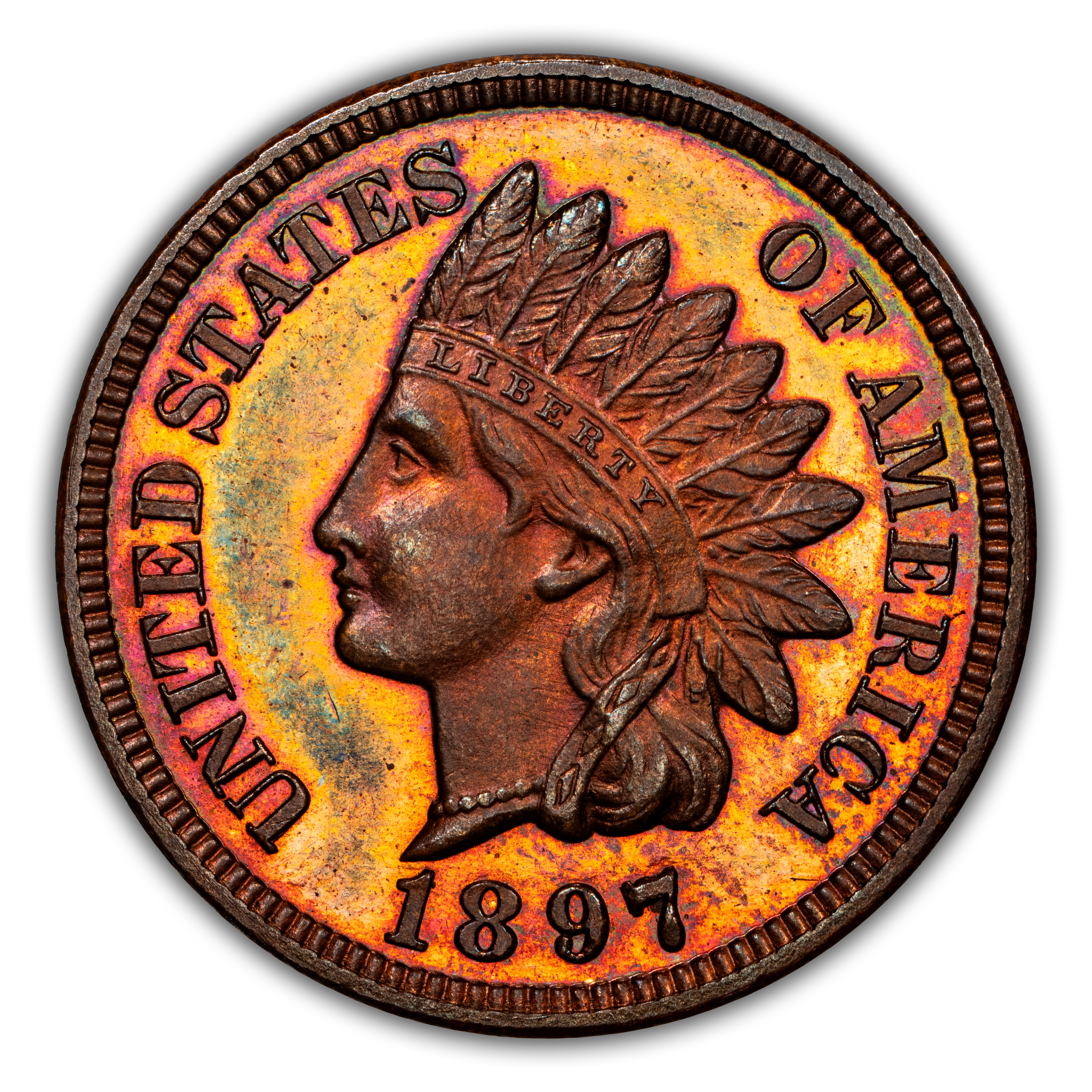 1897 1c Repunched Date, S-10 MS RB thumbnail 4