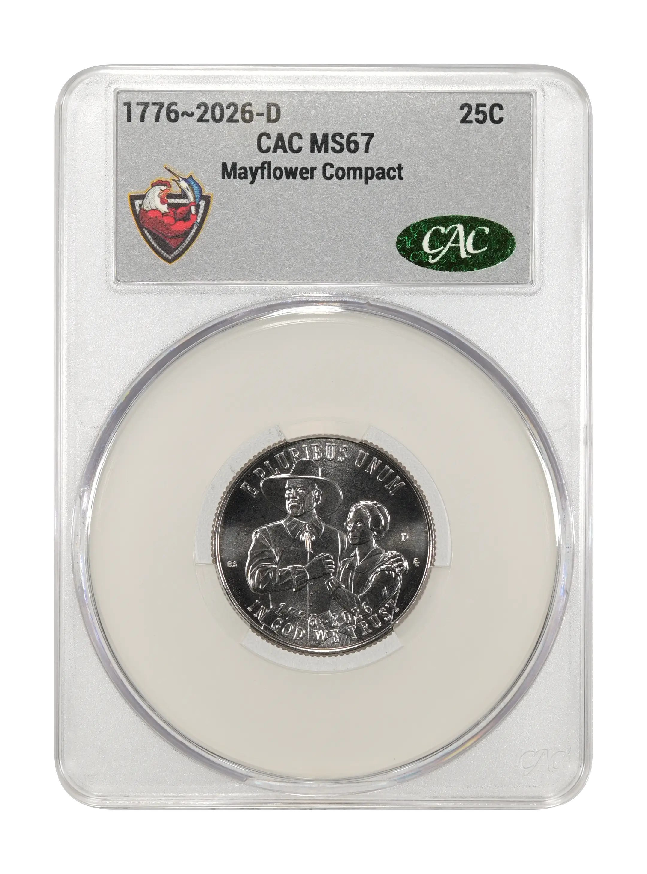 1776~2026-D 25c Mayflower Compact MS PL thumbnail 7