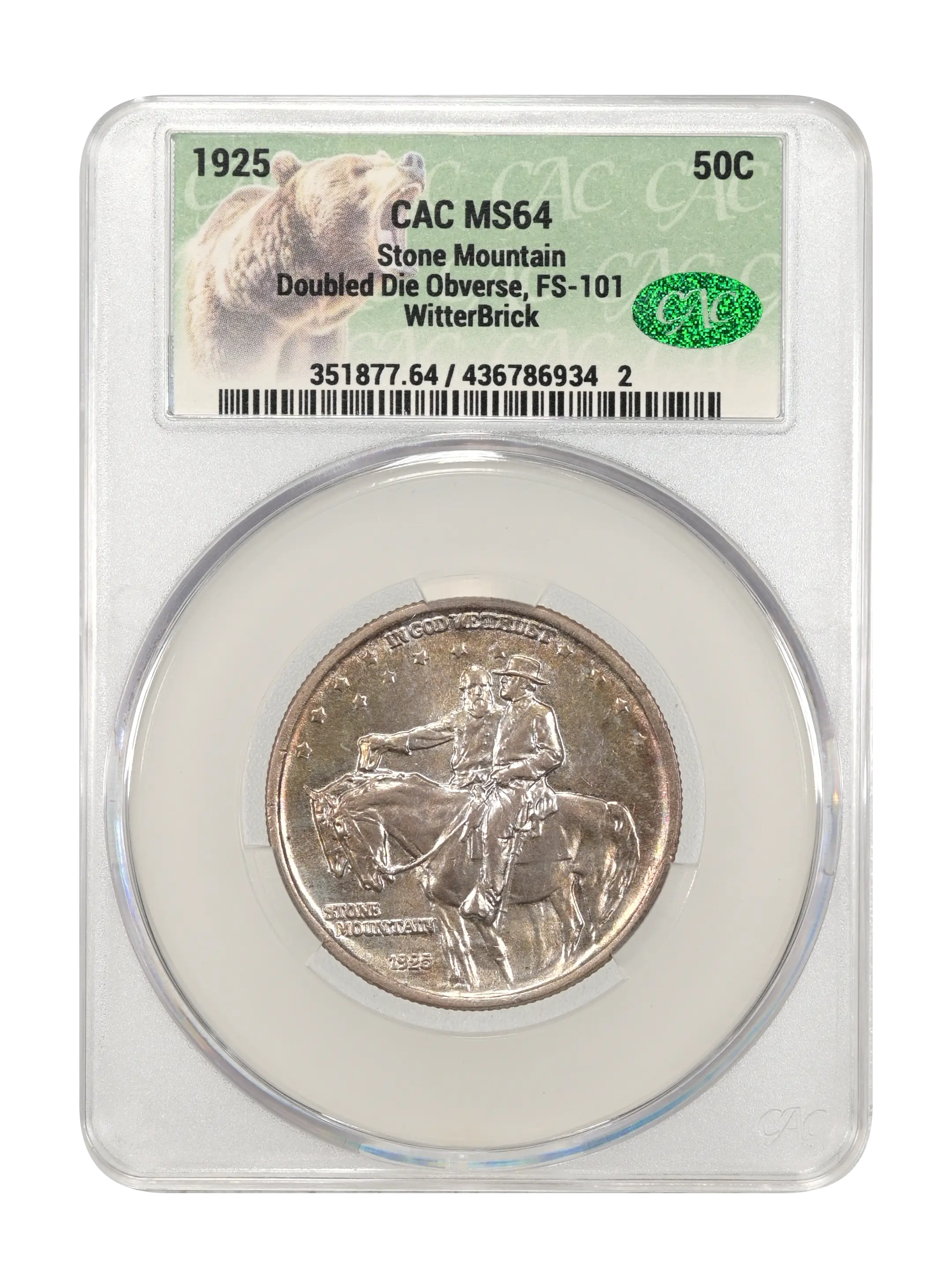 1925 50c Stone Mountain, DDO, FS-101 MS thumbnail 4