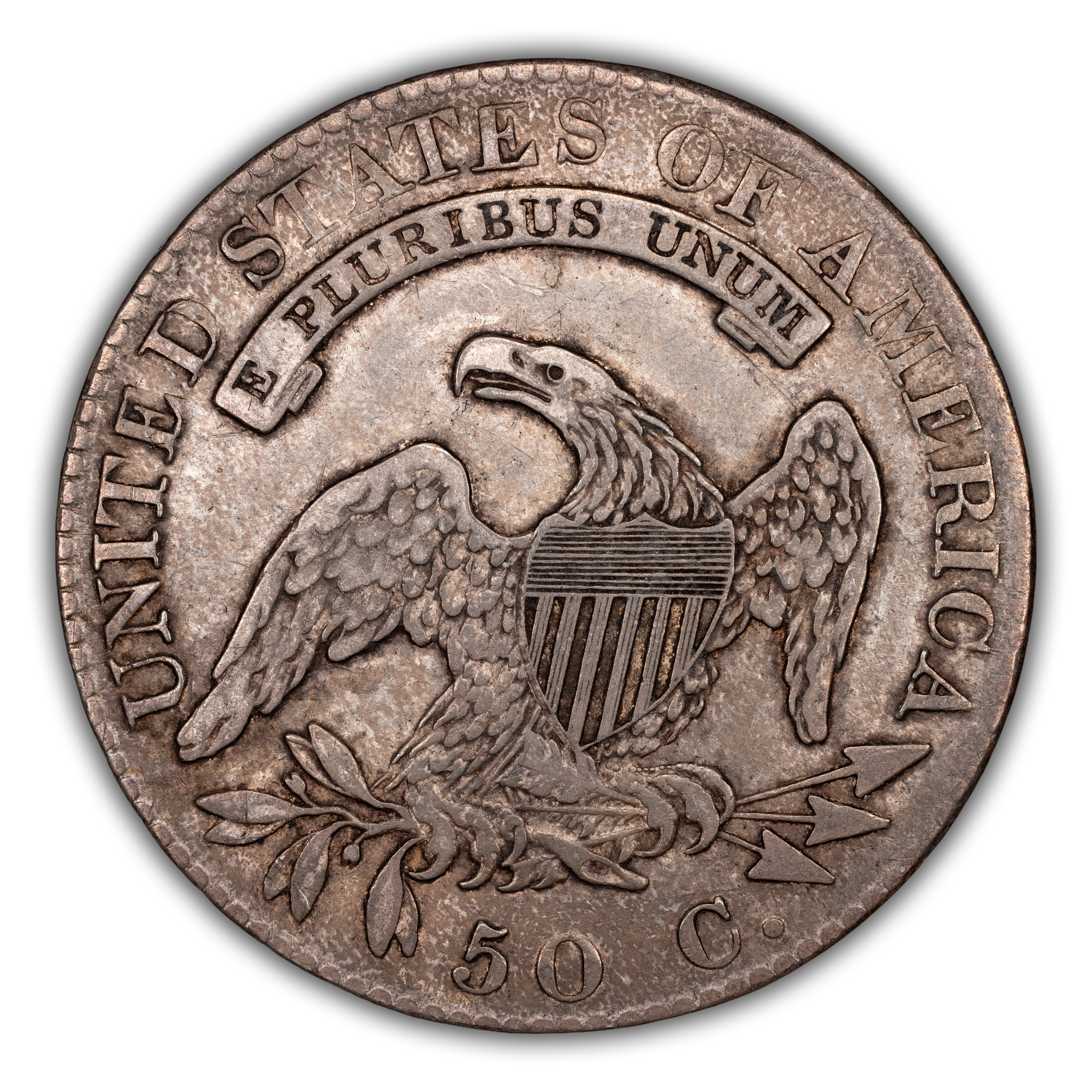 1819/8 50c Large 9, Flat Top 1s, O-104 MS thumbnail 9