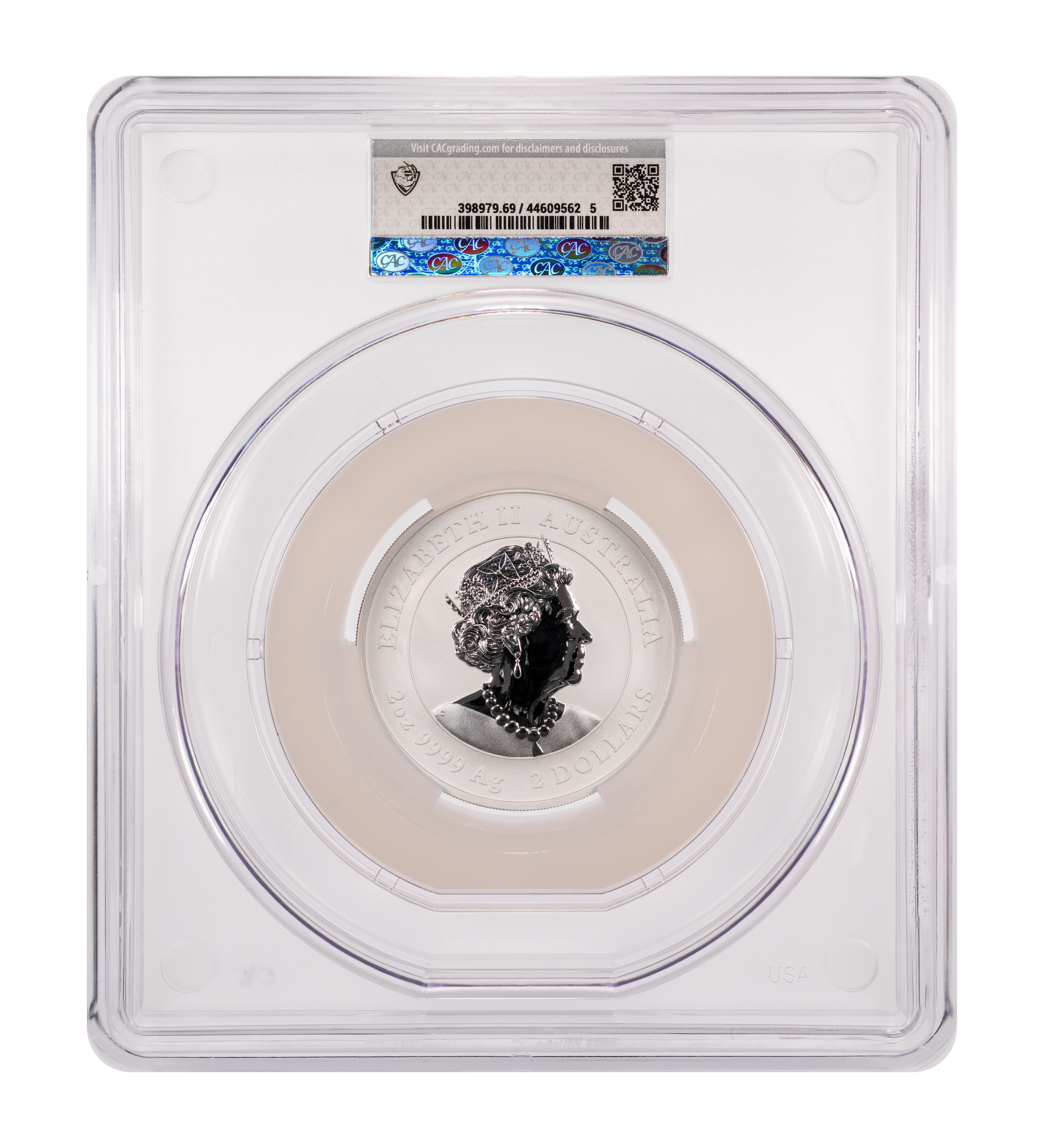 2020-P S$2 2oz Silver, Year of the Mouse MS thumbnail 2