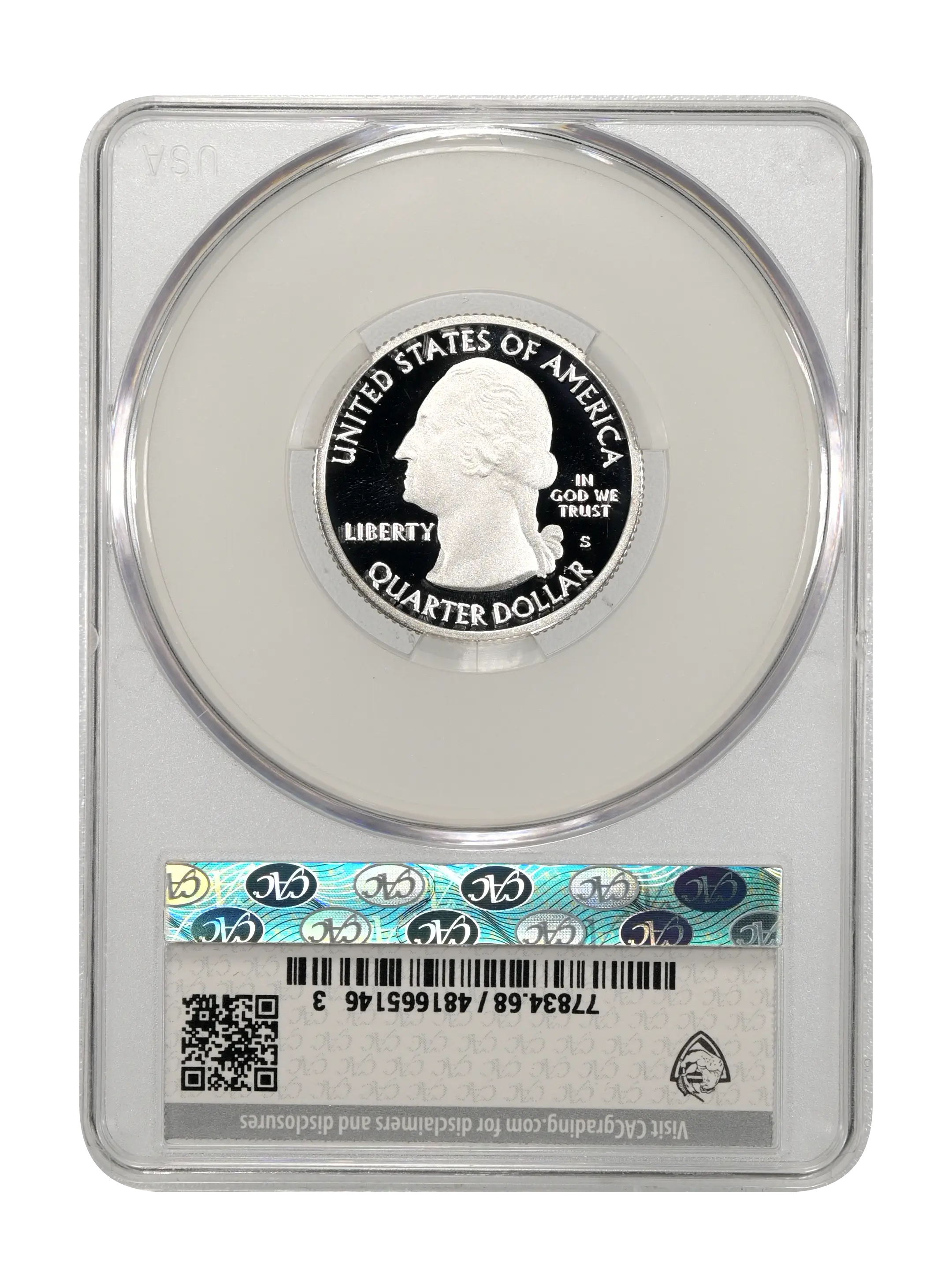2016-S 25c Shawnee, Silver PR DCAM thumbnail 11