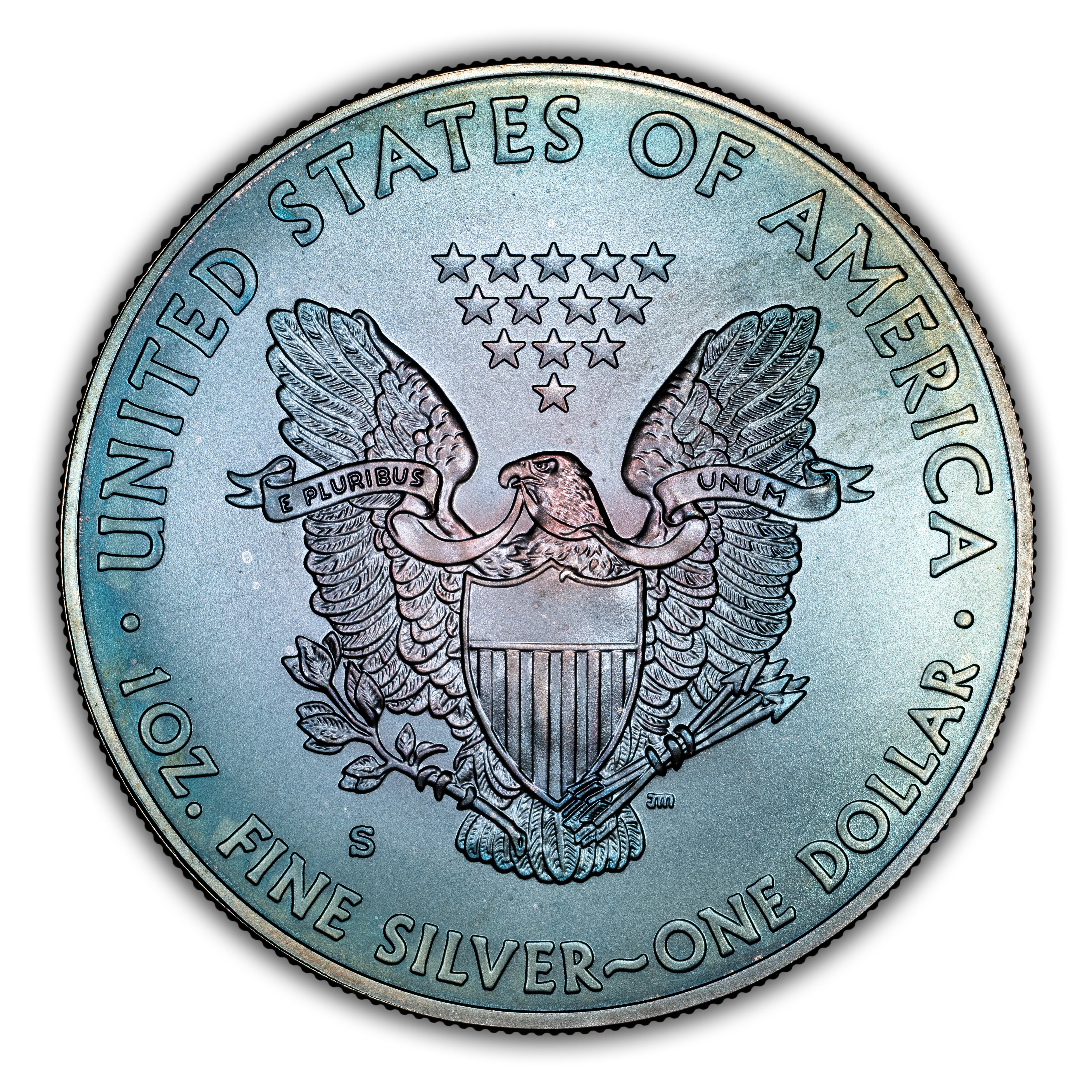 2011-S $1  Silver Eagle, Burnished, 25th Anniversary MS thumbnail 11