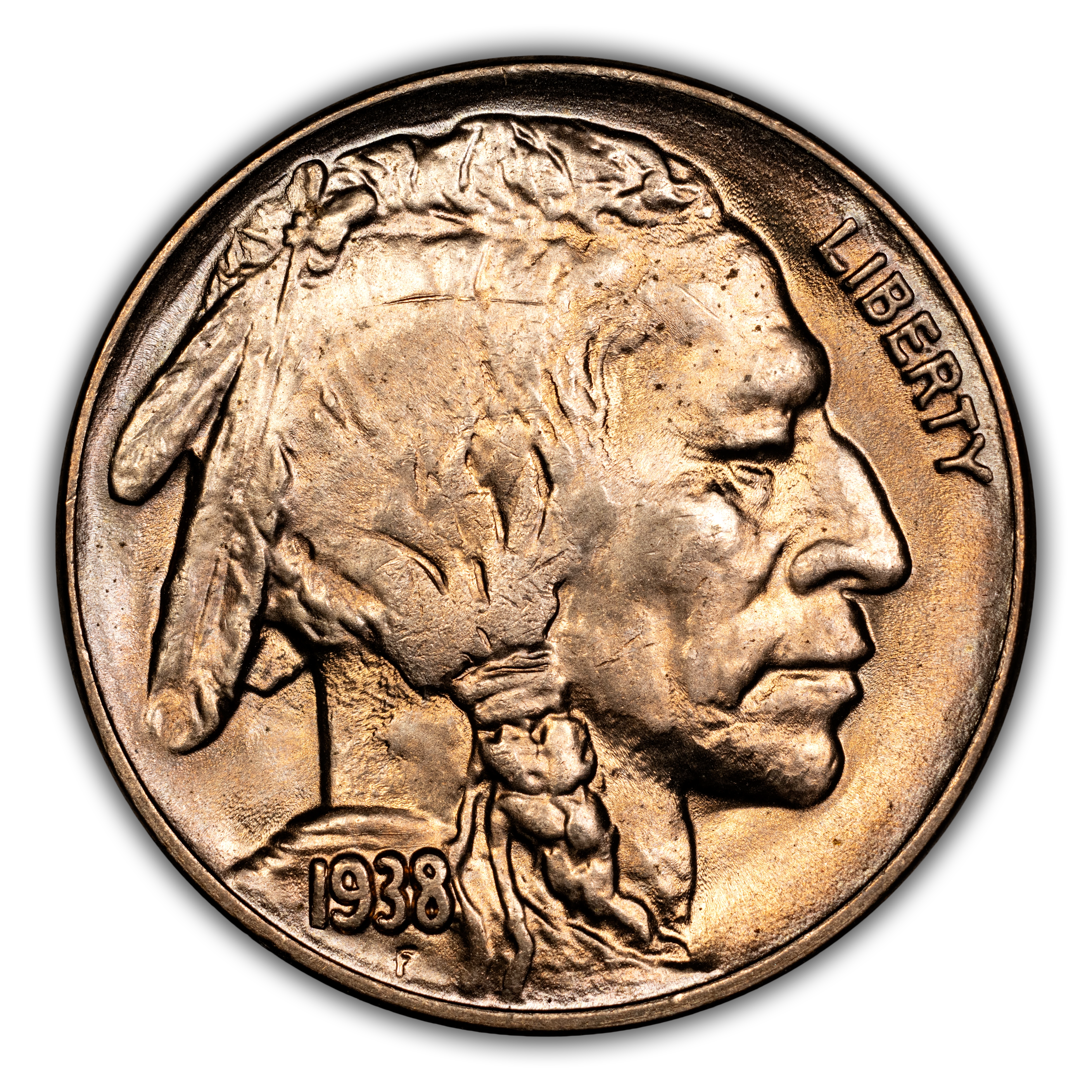 1938-D 5c Buffalo MS thumbnail 3
