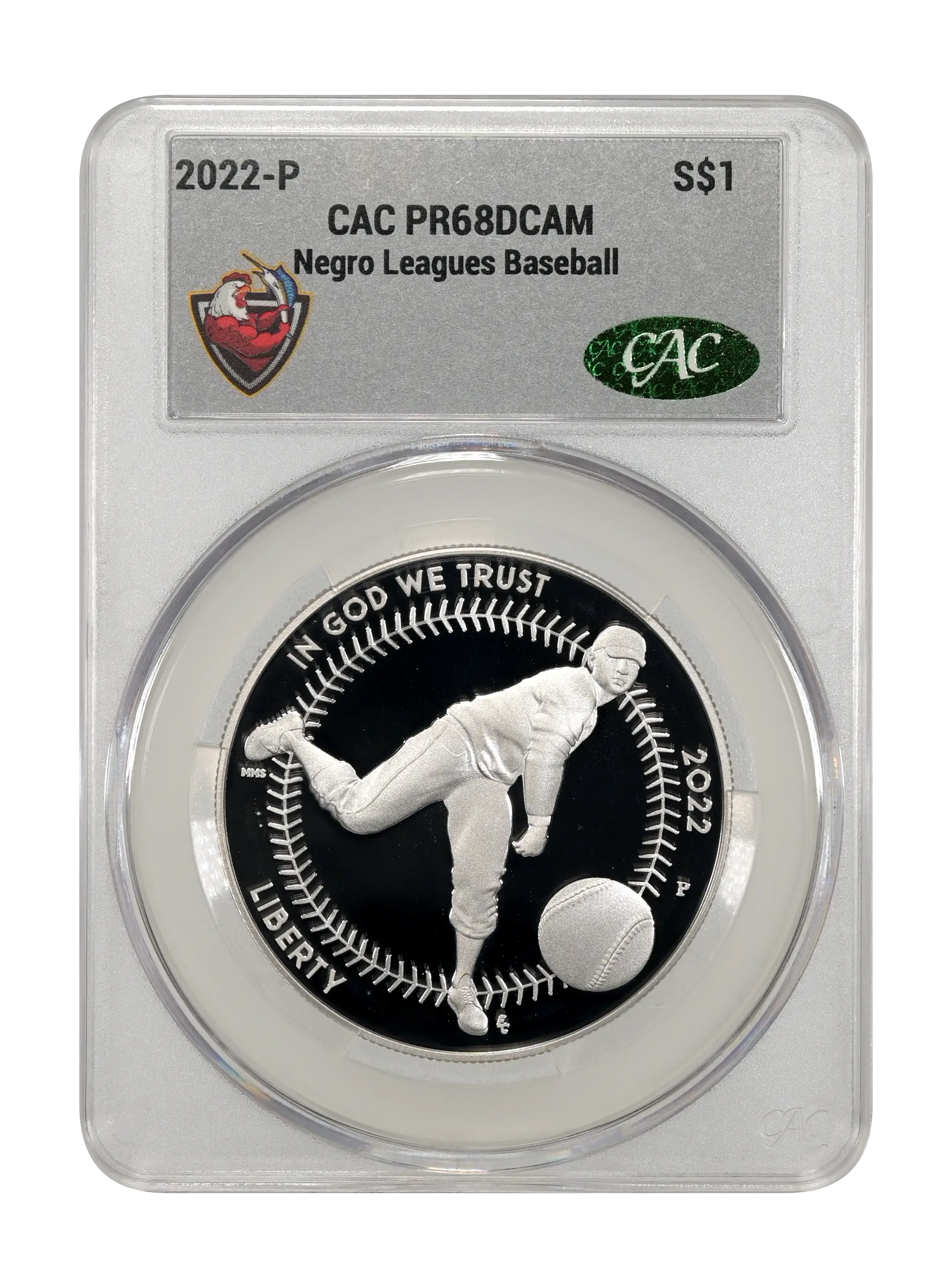 2022-P S$1 Negro Leagues Baseball PR DCAM PR66 DCAM thumbnail 24