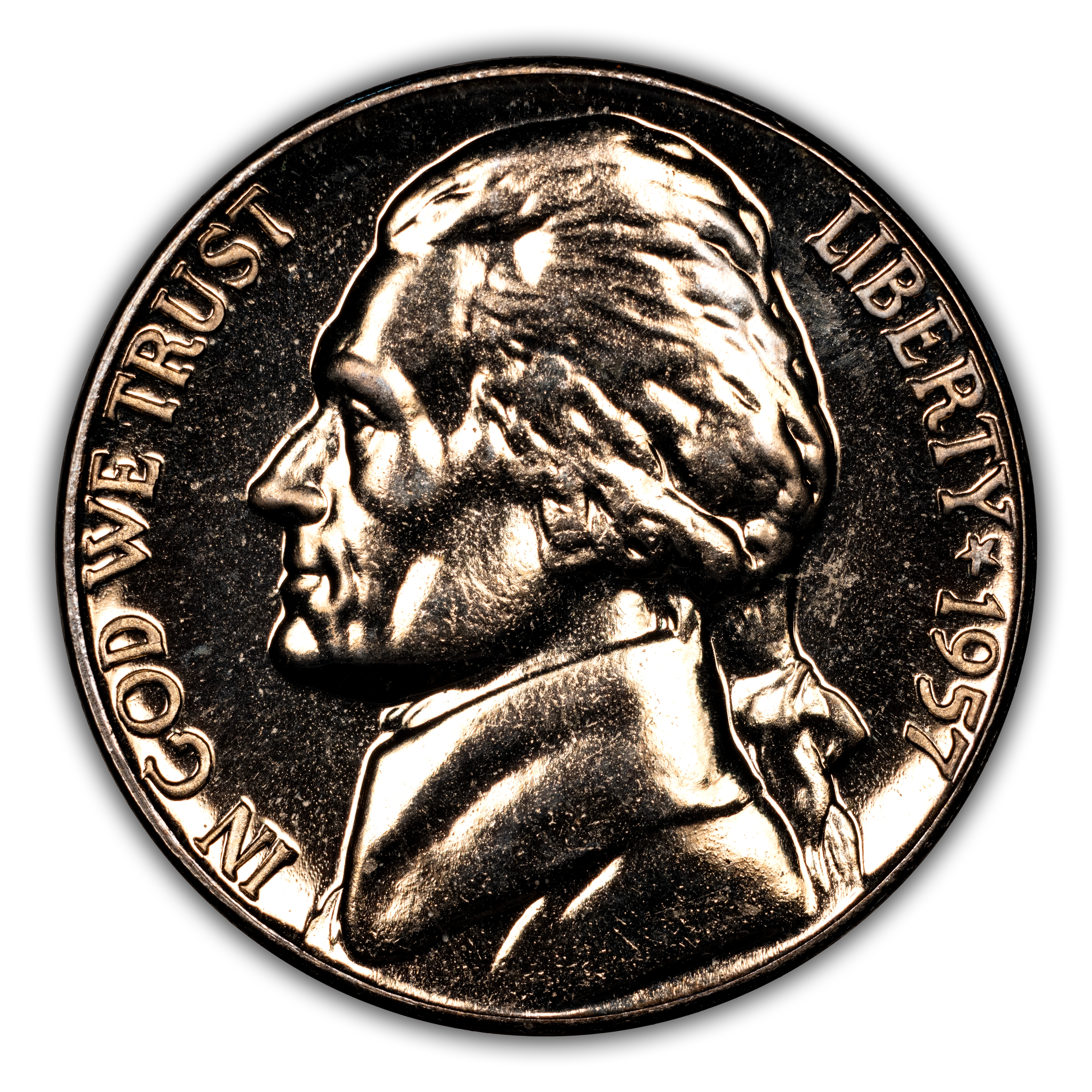 1957 5c Quadrupled Die Obverse, FS-101 PR