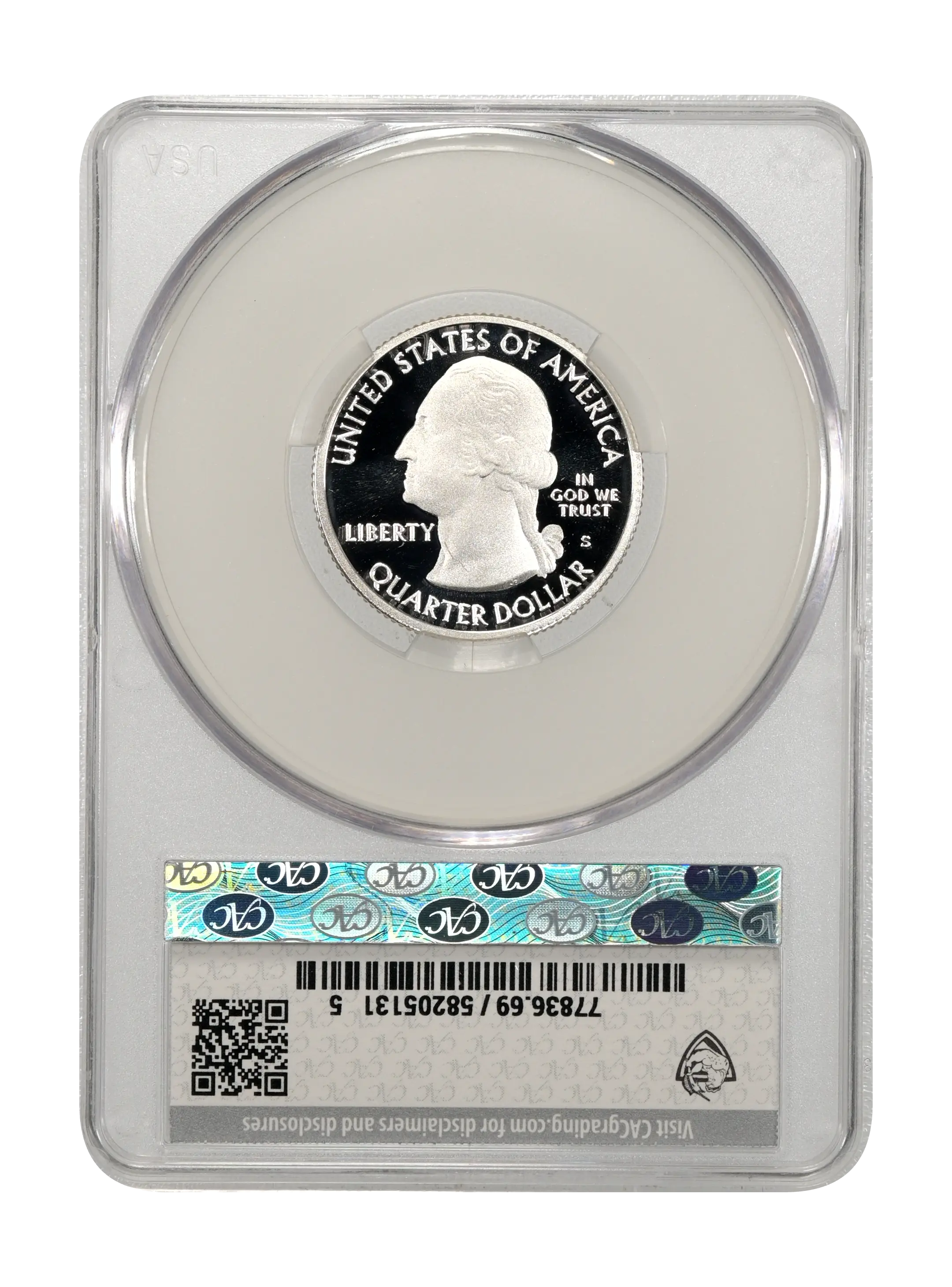 2016-S 25c Fort Moultrie , Silver PR DCAM thumbnail 7