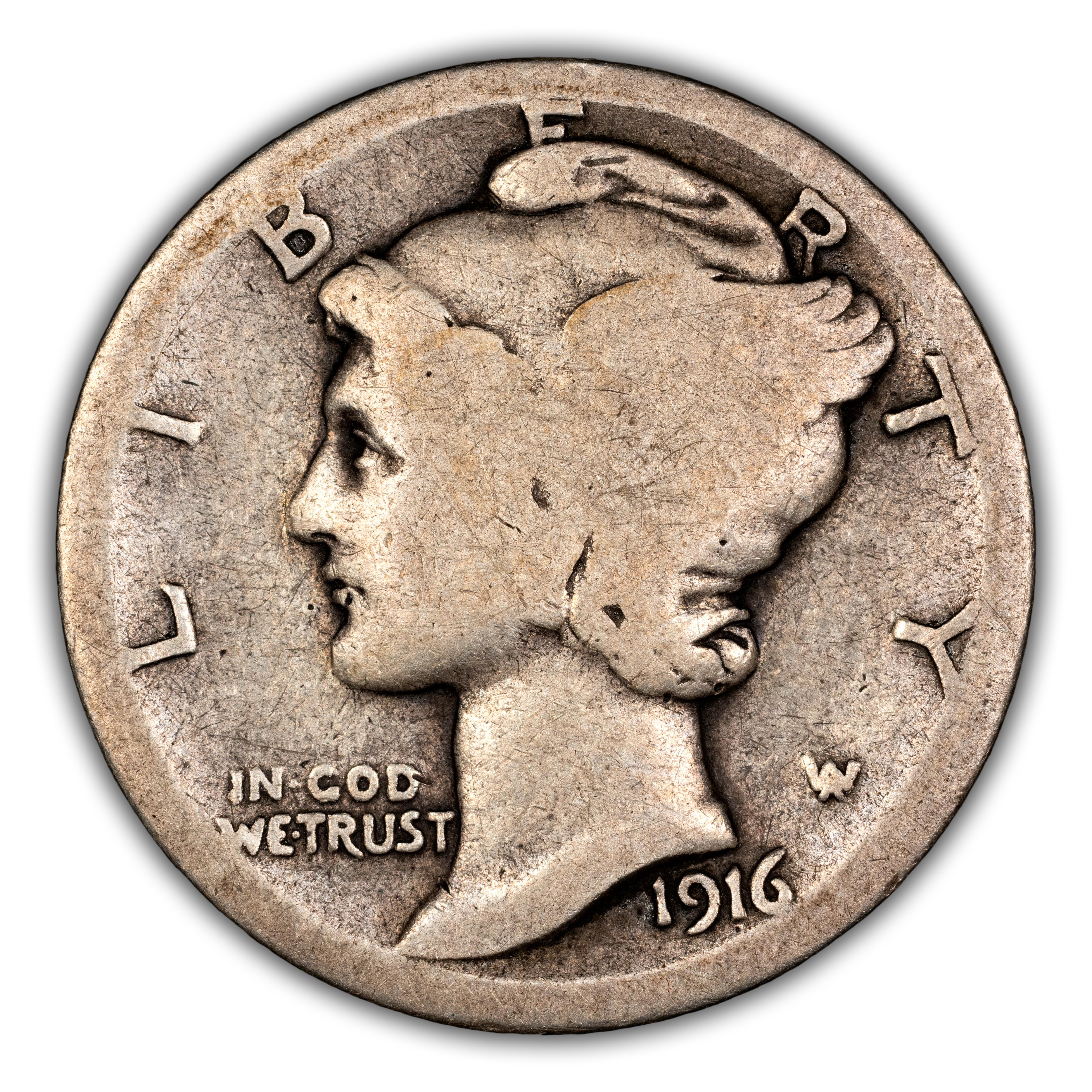 1916-D 10c MS thumbnail 7