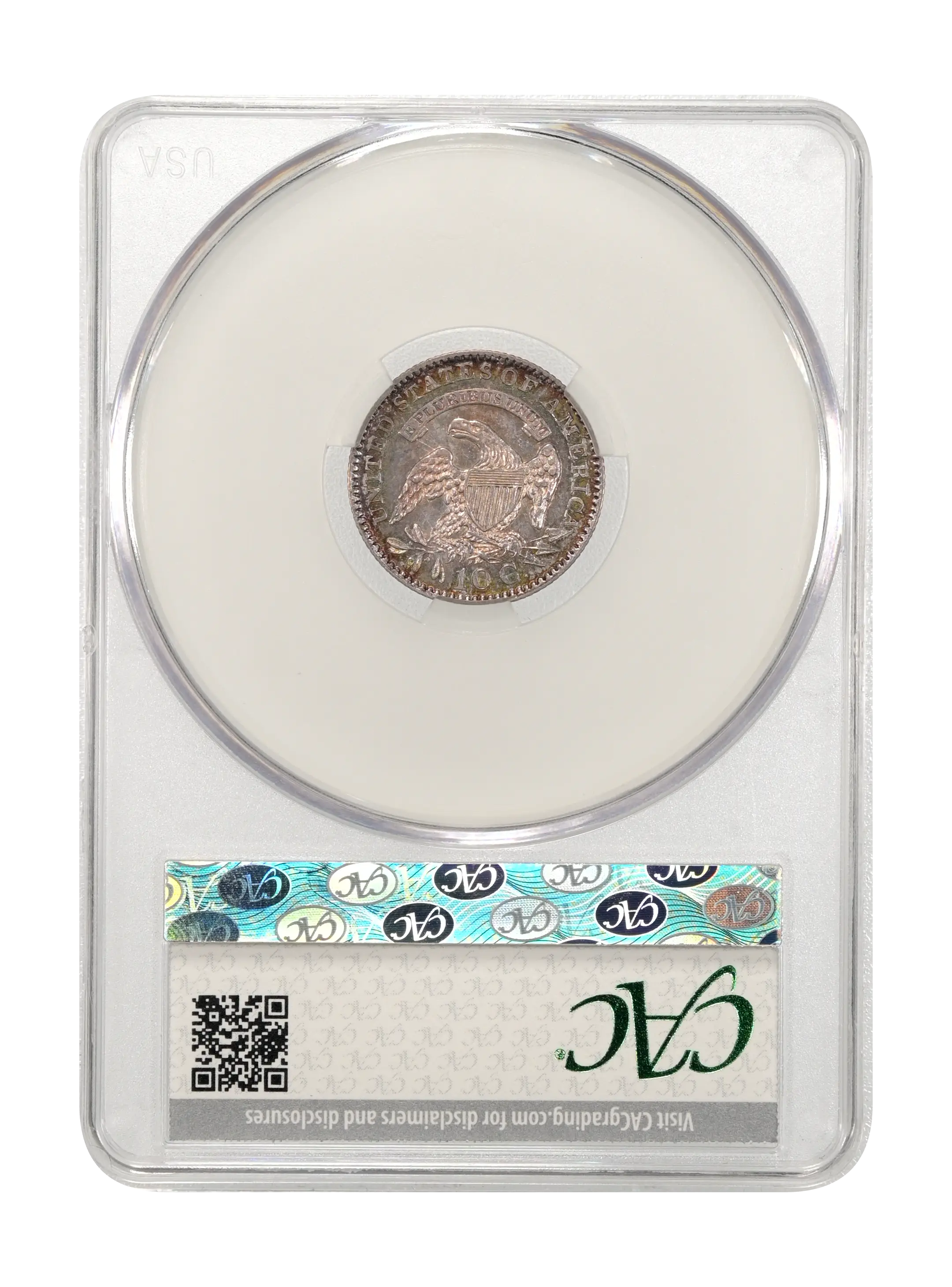 1828 10c Small Planchet, Small Date, JR-1 MS thumbnail 12