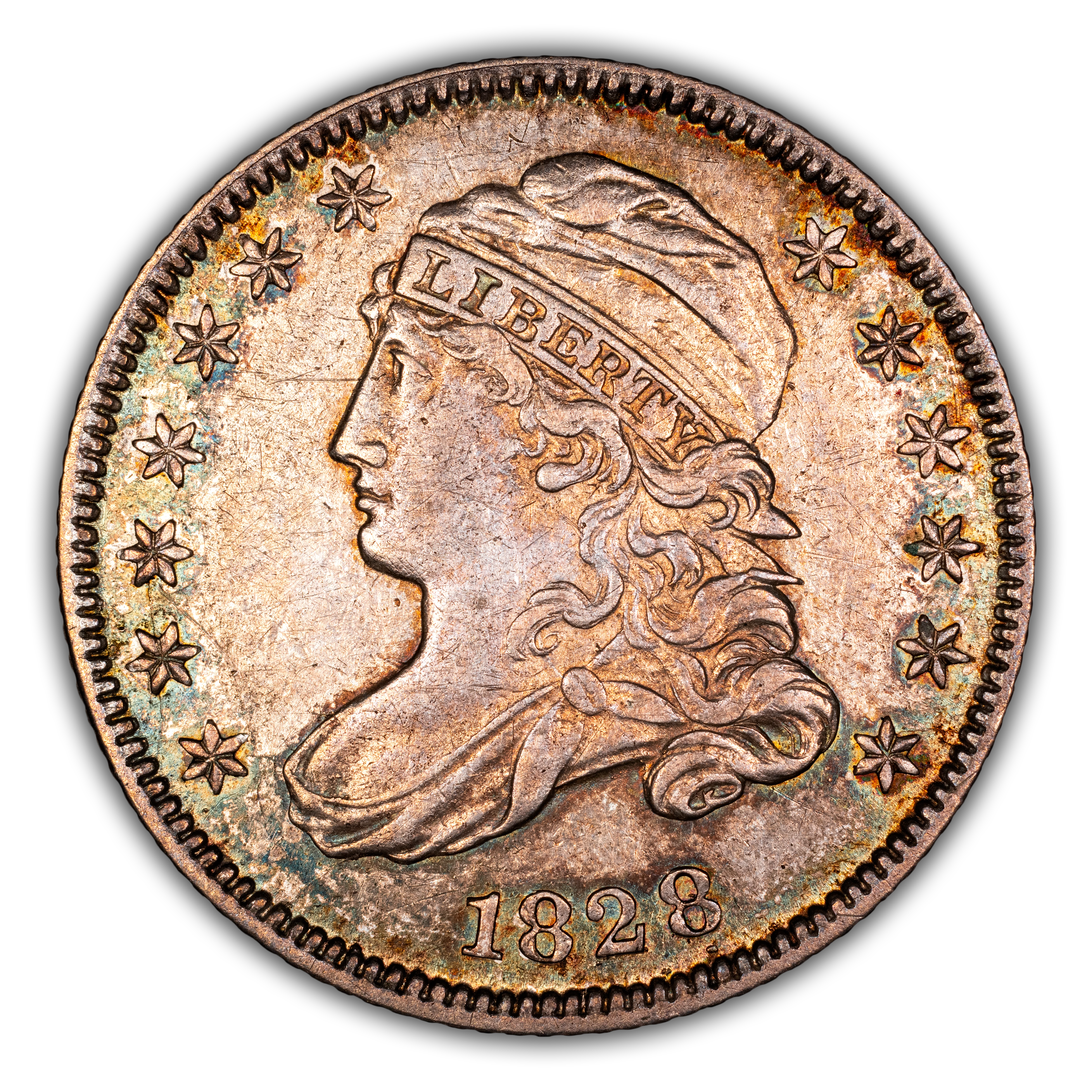 1828 10c Small Planchet, Small Date, JR-1 MS