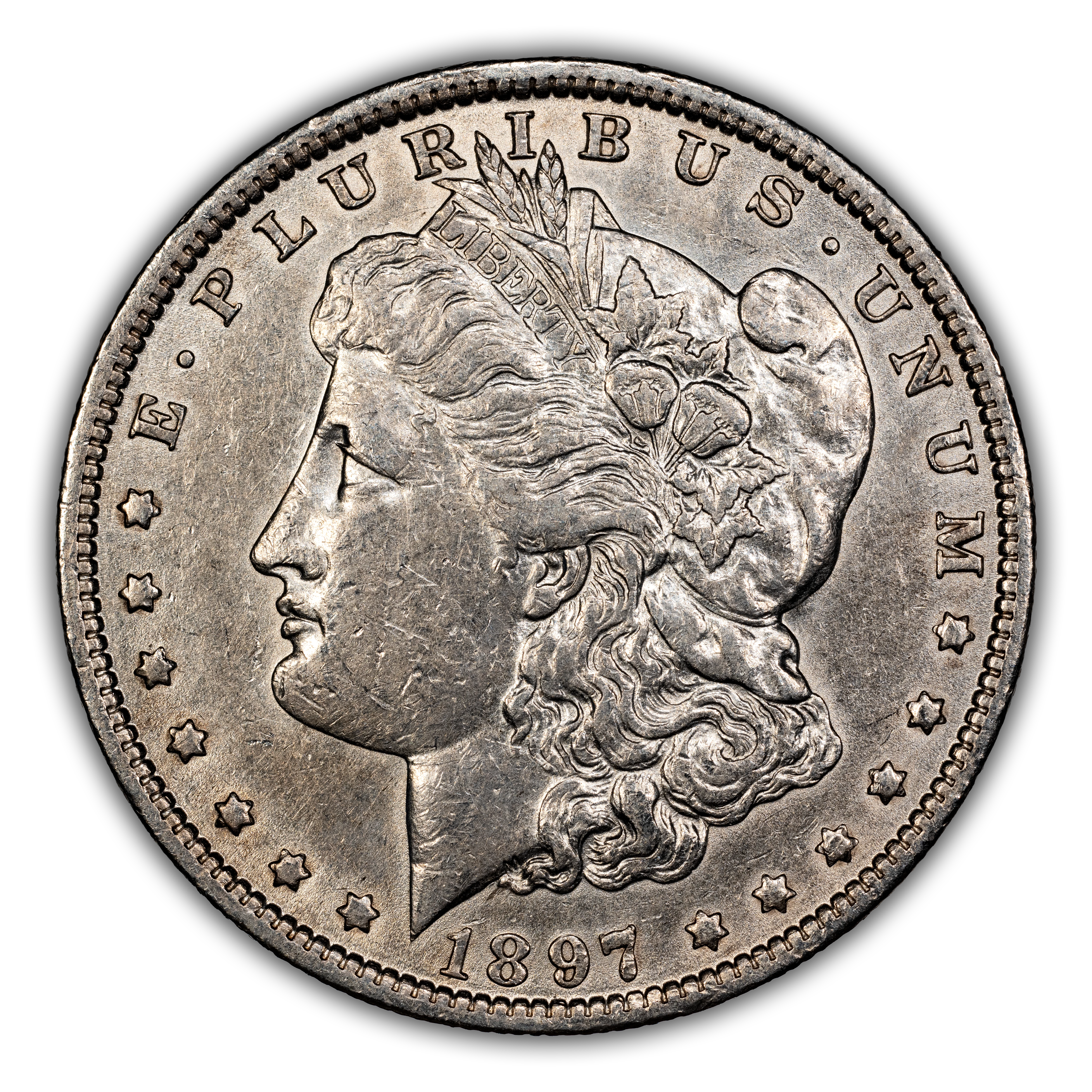 1897-O $1  Reverse Die Breaks, VAM-6A MS thumbnail 3