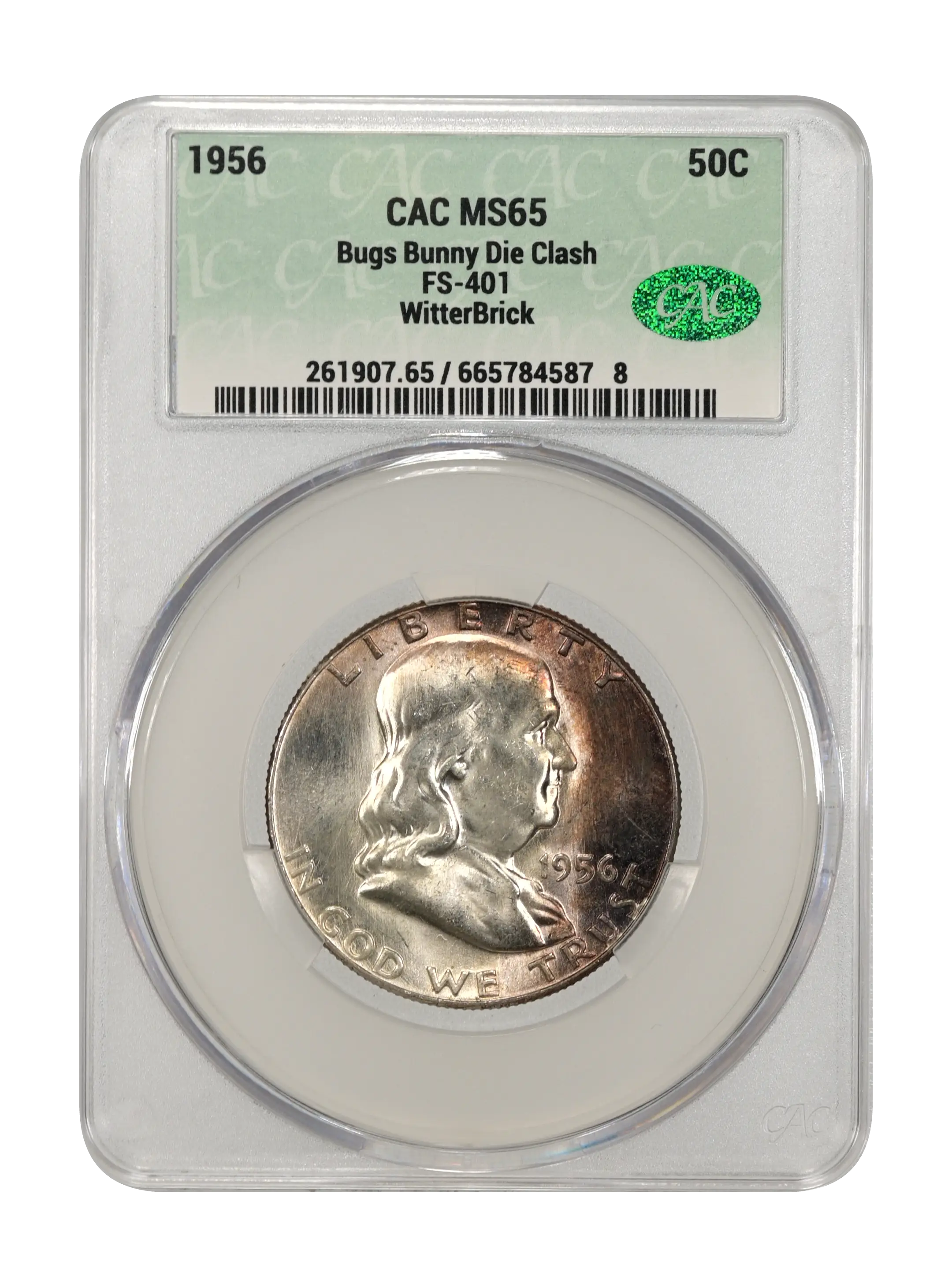 1956 50c Bugs Bunny Die Clash, FS-401 MS thumbnail 9