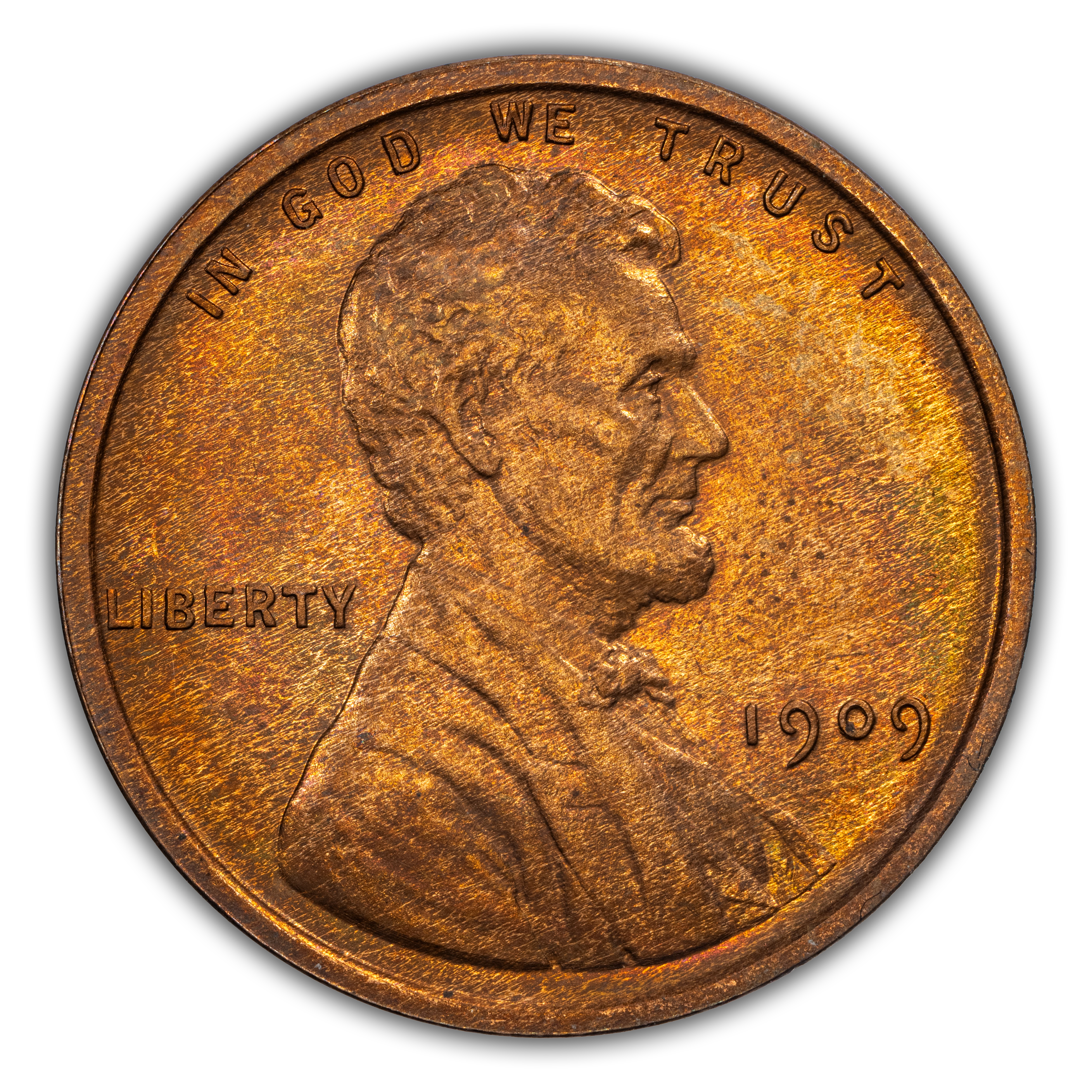 1909 VDB 1c Matte Finish PR RB