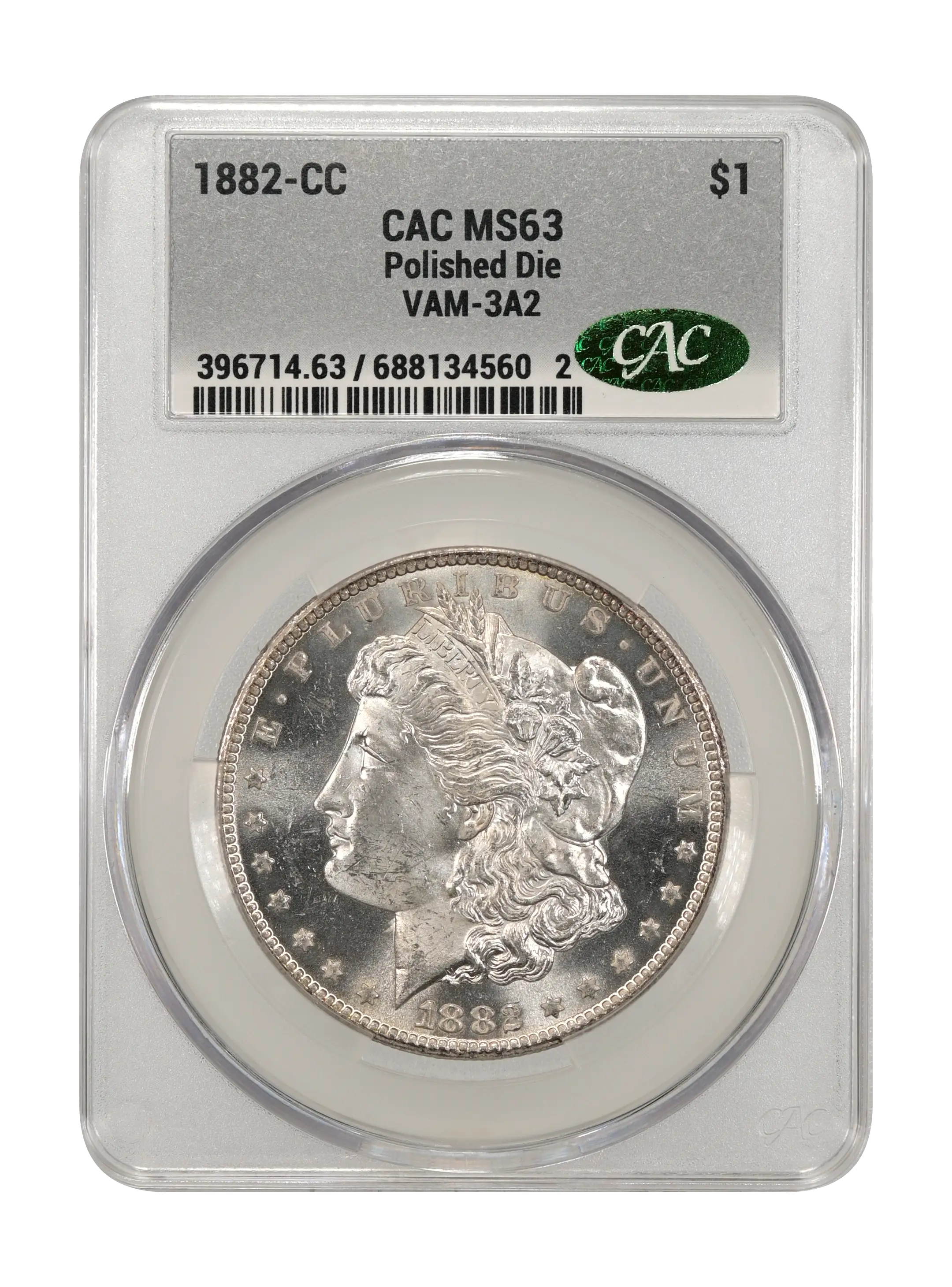 1882-CC $1  Polished Die, VAM-3A2 MS thumbnail 3