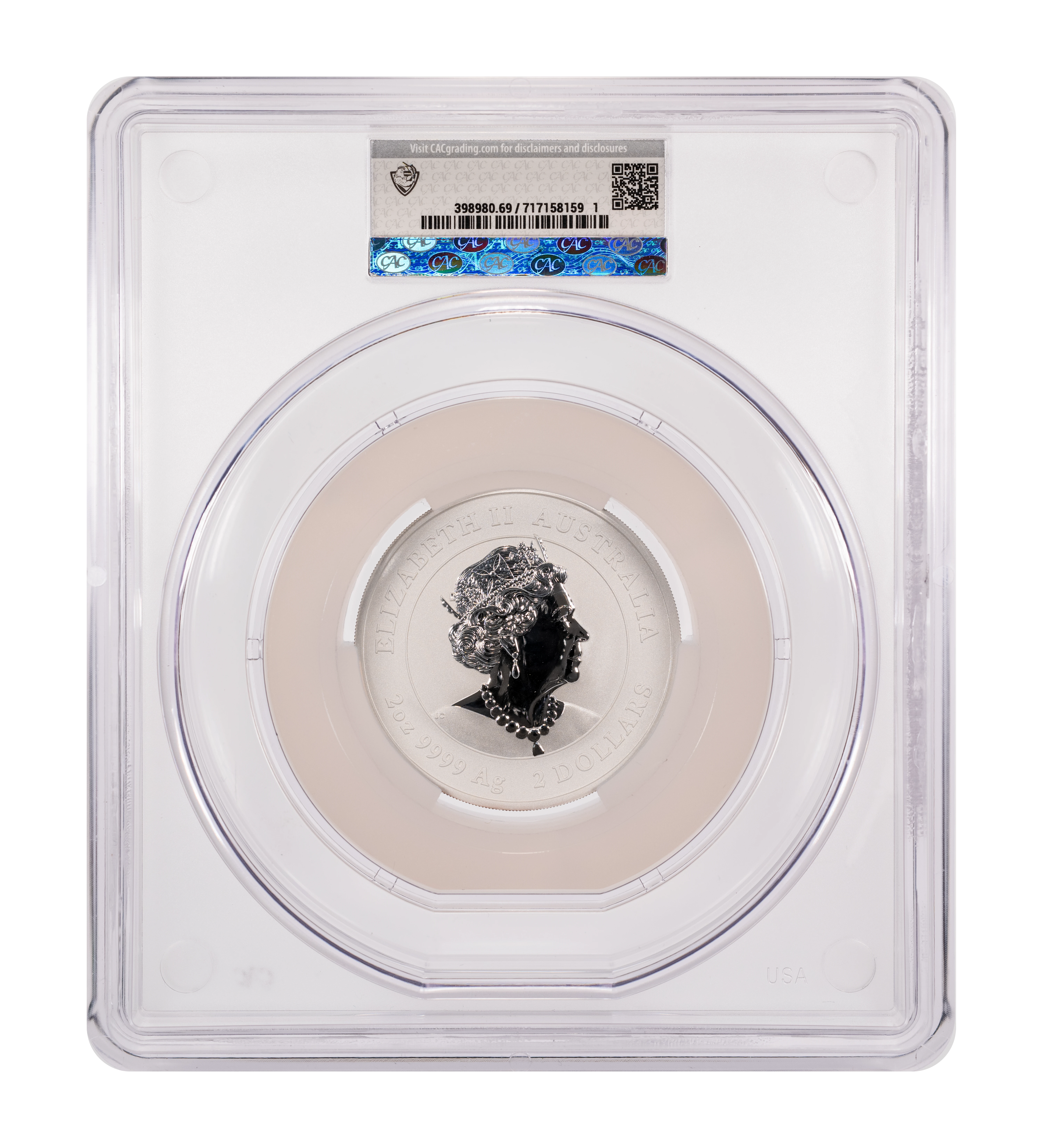 2021-P S$2 2oz Silver, Year of the Ox MS thumbnail 2