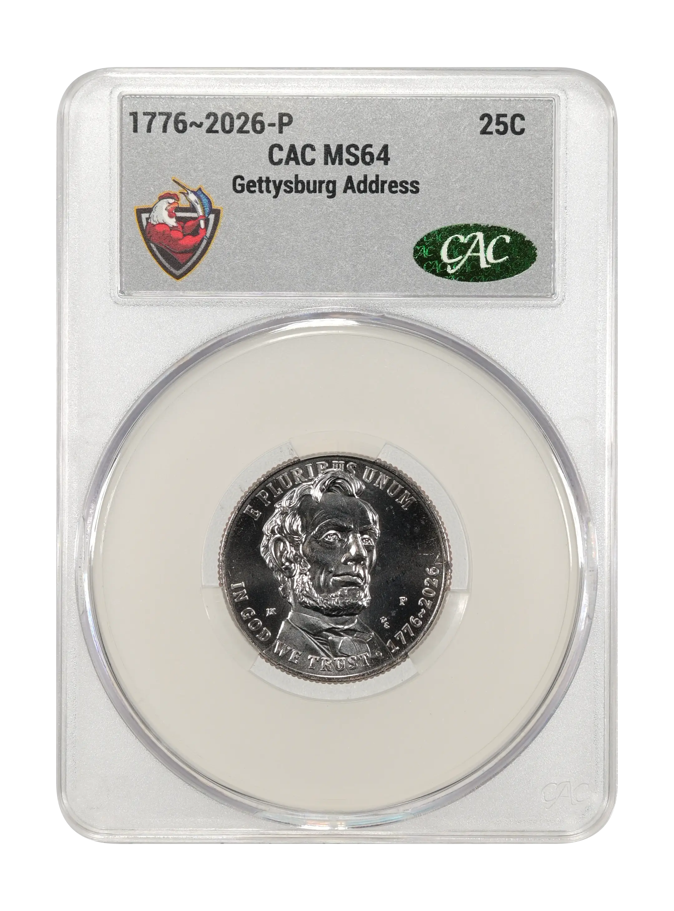 1776~2026-P 25c Gettysburg Address MS thumbnail 7