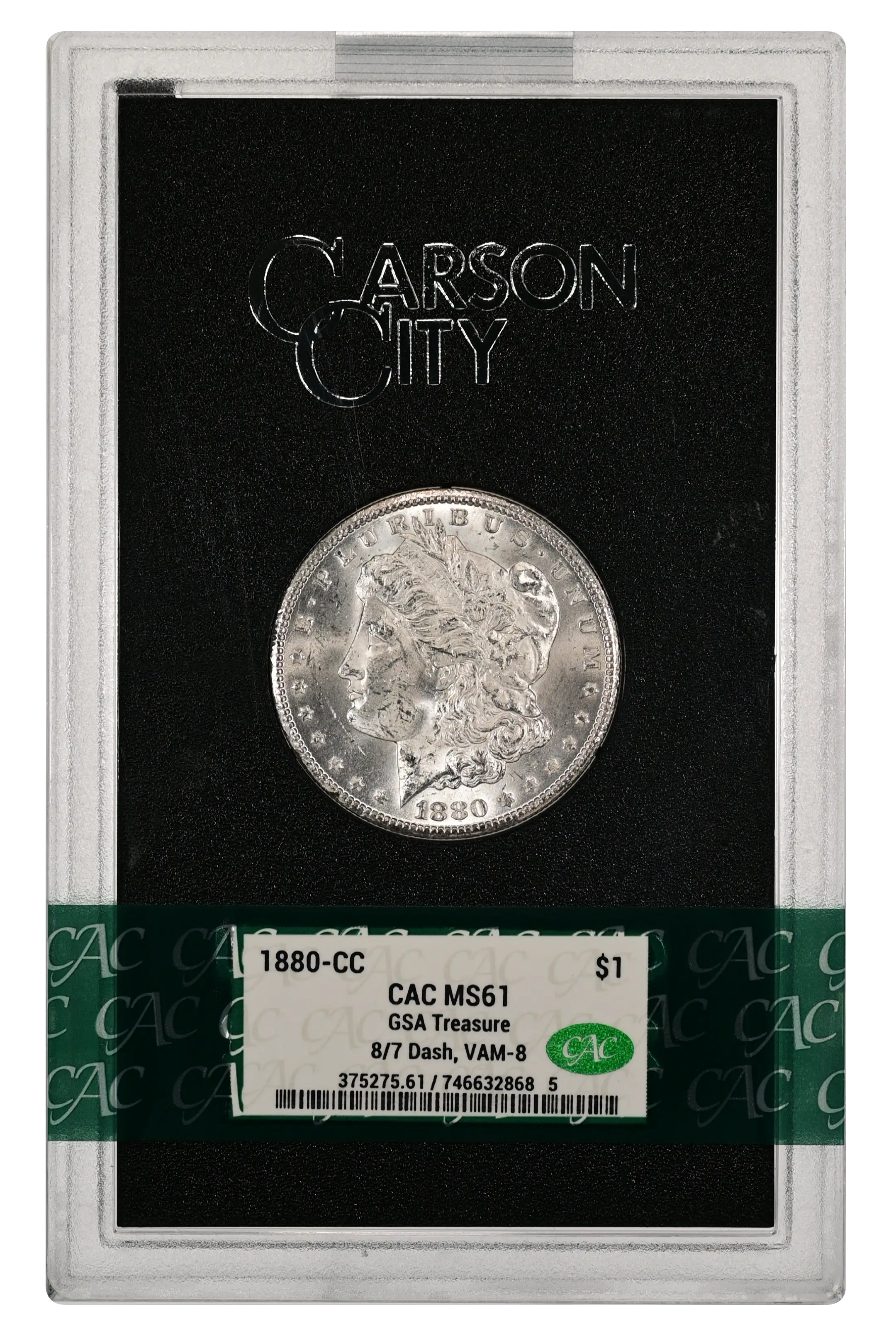 1880-CC $1  GSA Hoard, 8/7, VAM-8 MS60 thumbnail 21