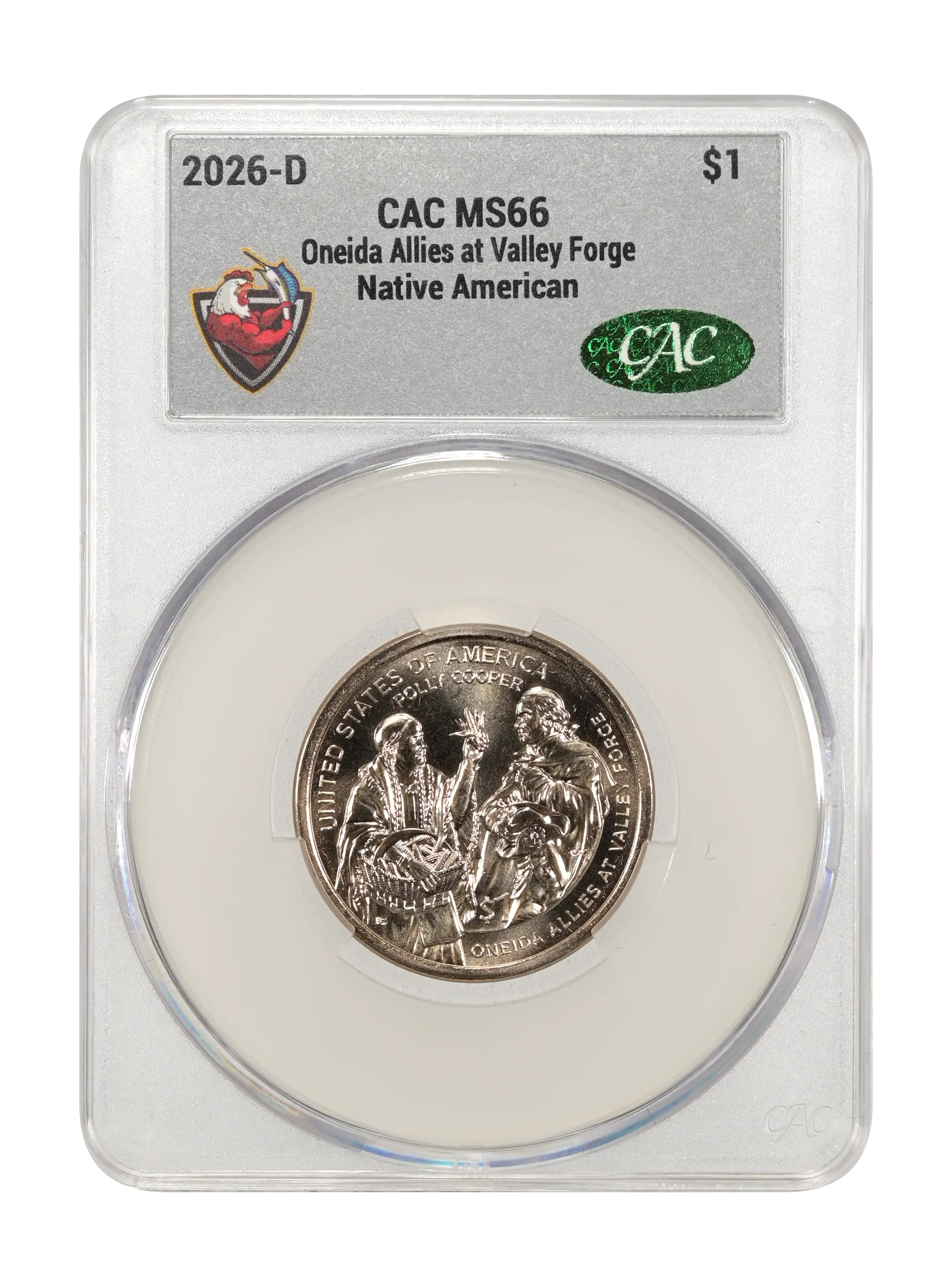 2026-D $1  Native American, Oneida Allies at Valley Forge MS thumbnail 8