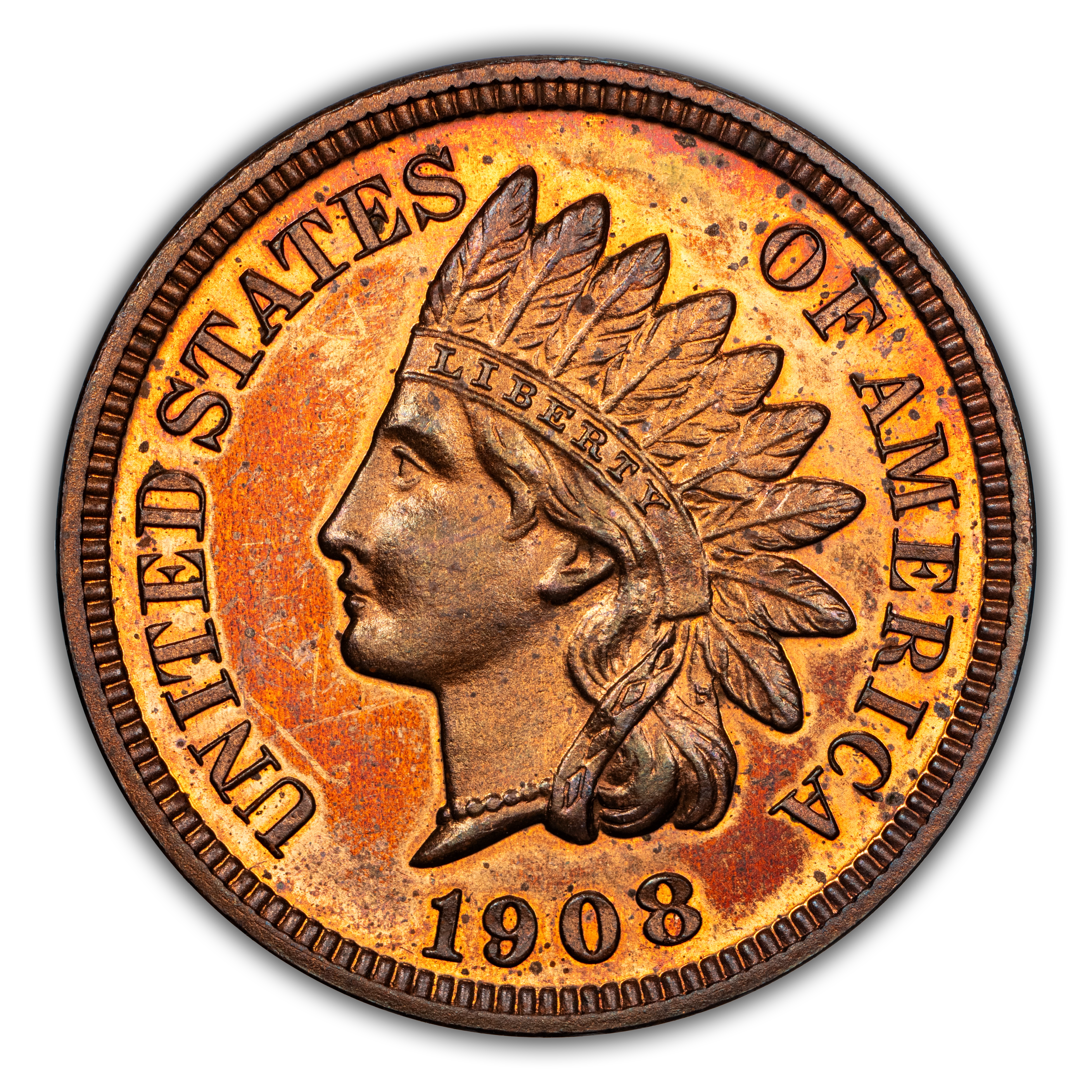 1908 1c PR BN