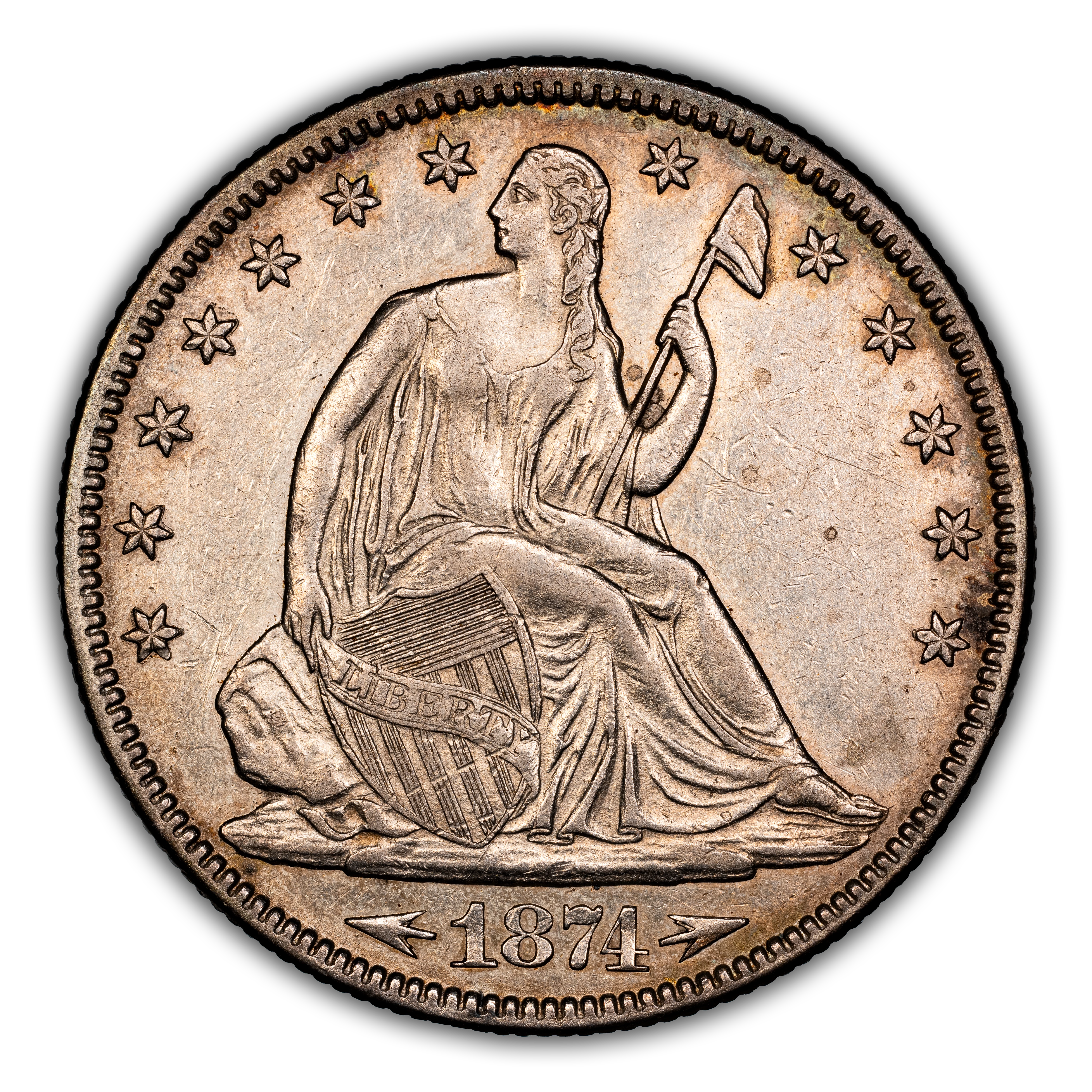 1874 50c Small Arrows, WB-101 MS thumbnail 2