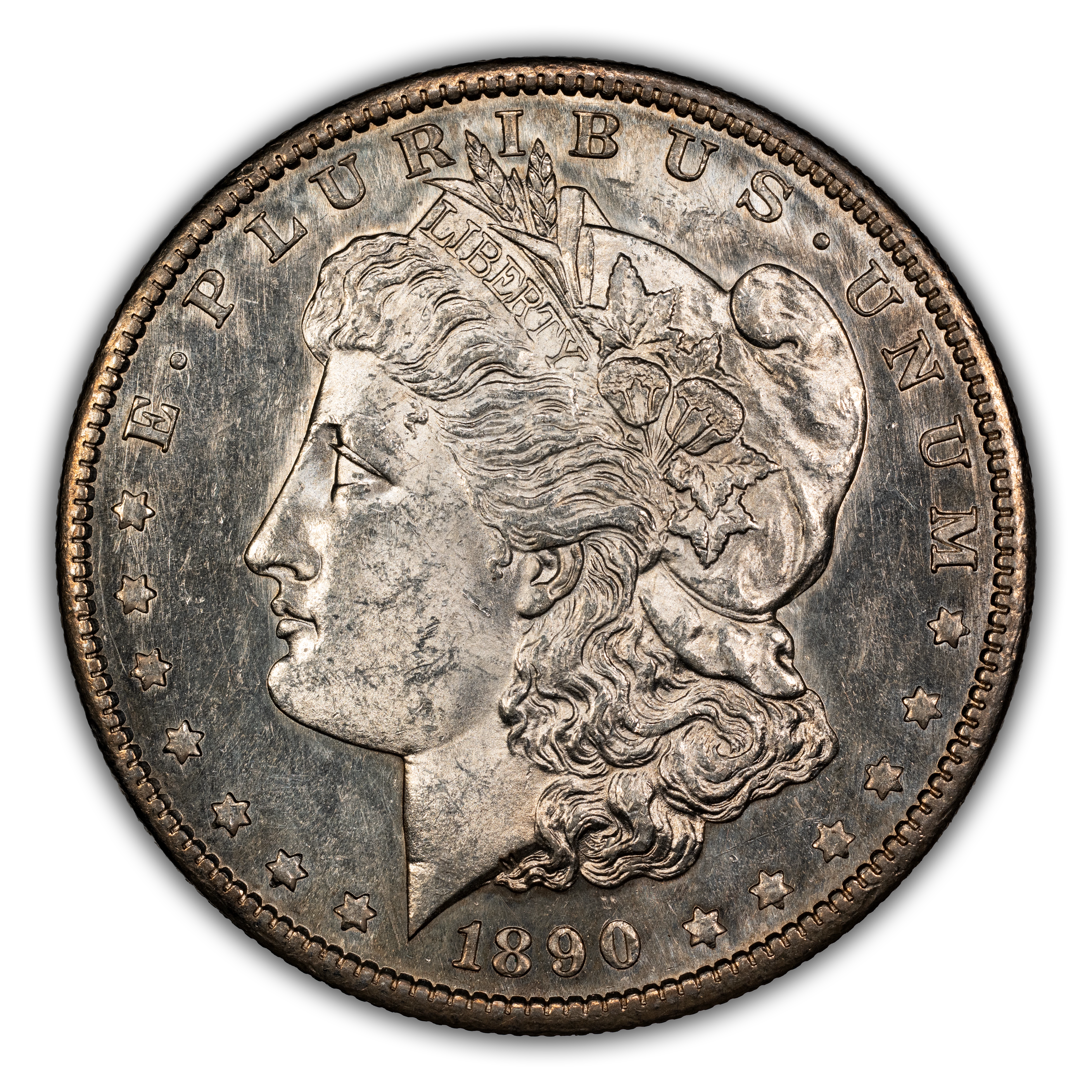 1890-S $1  Die Break Wing, VAM-29 MS thumbnail 4