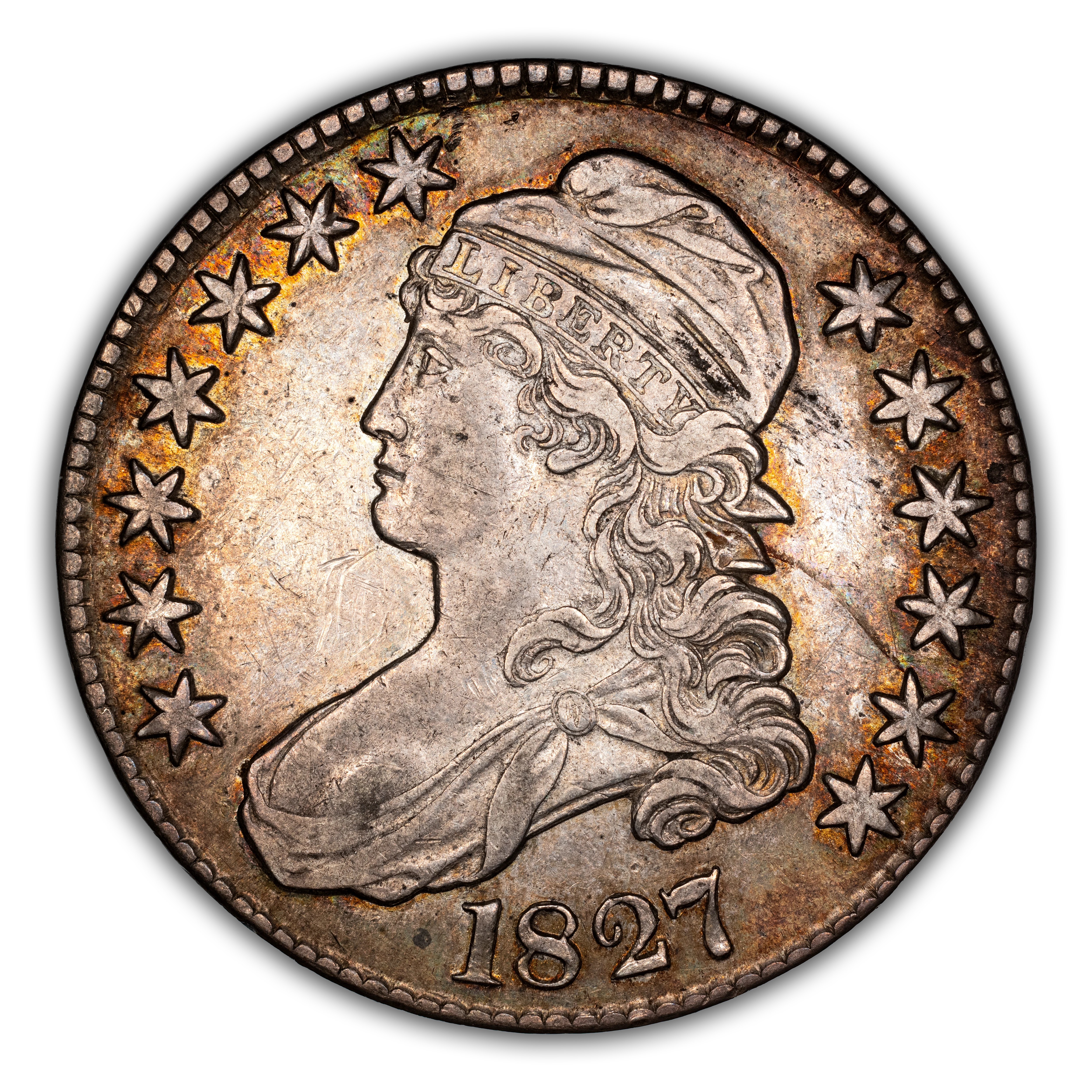 1827 50c Square Base 2, O-108a MS