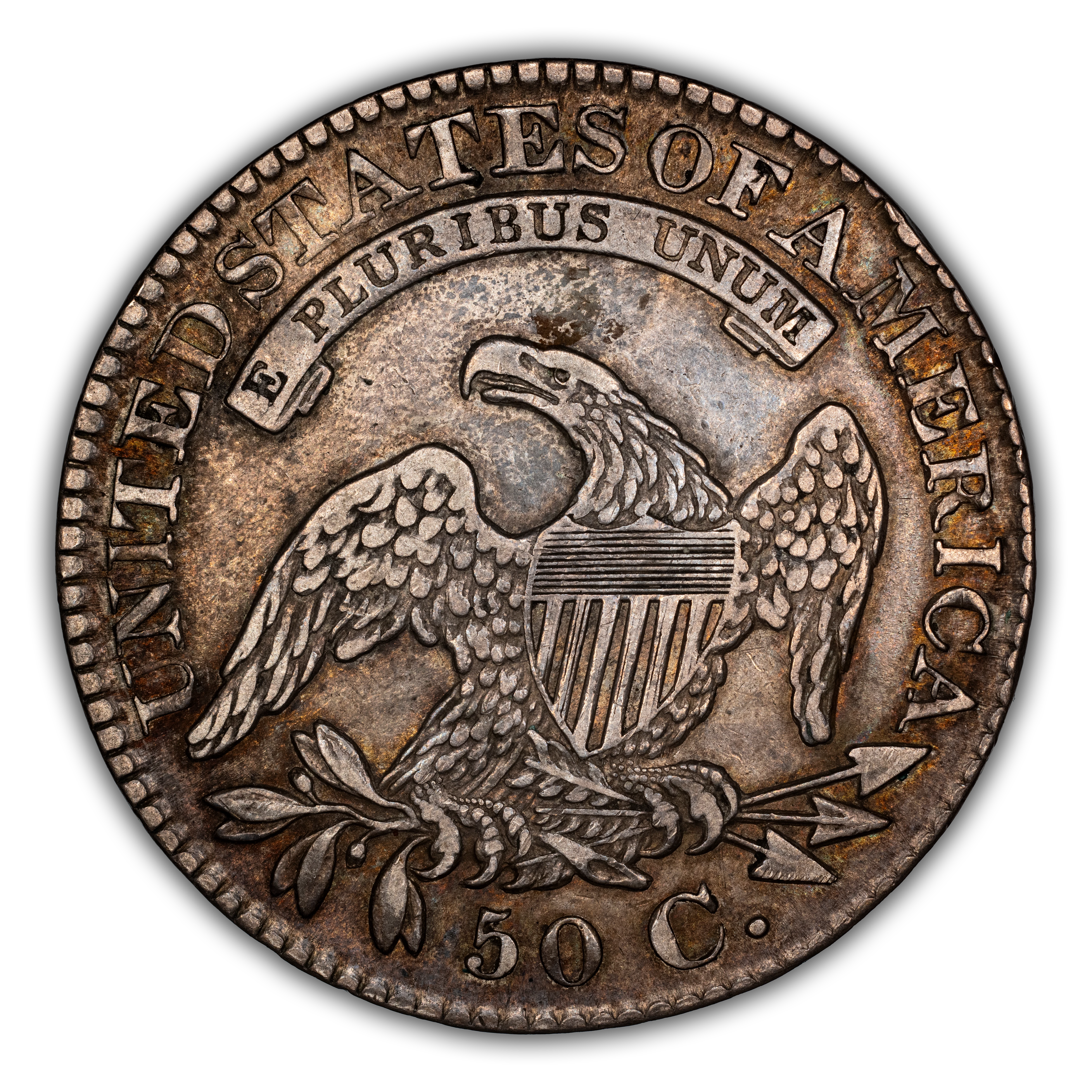 1827 50c Square Base 2, O-108a MS thumbnail 4