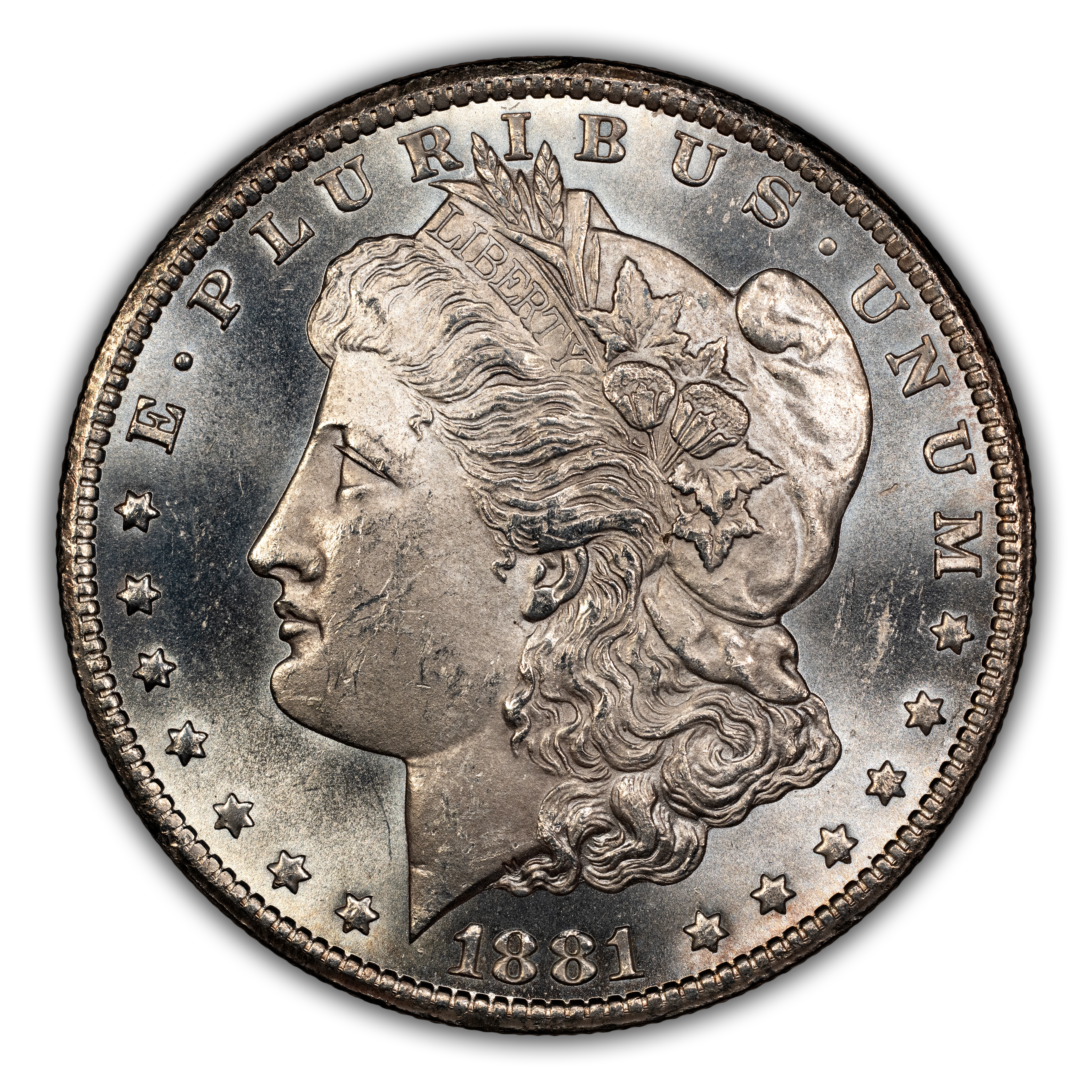 1881-CC $1 Dash Under 8, VAM-3 MS