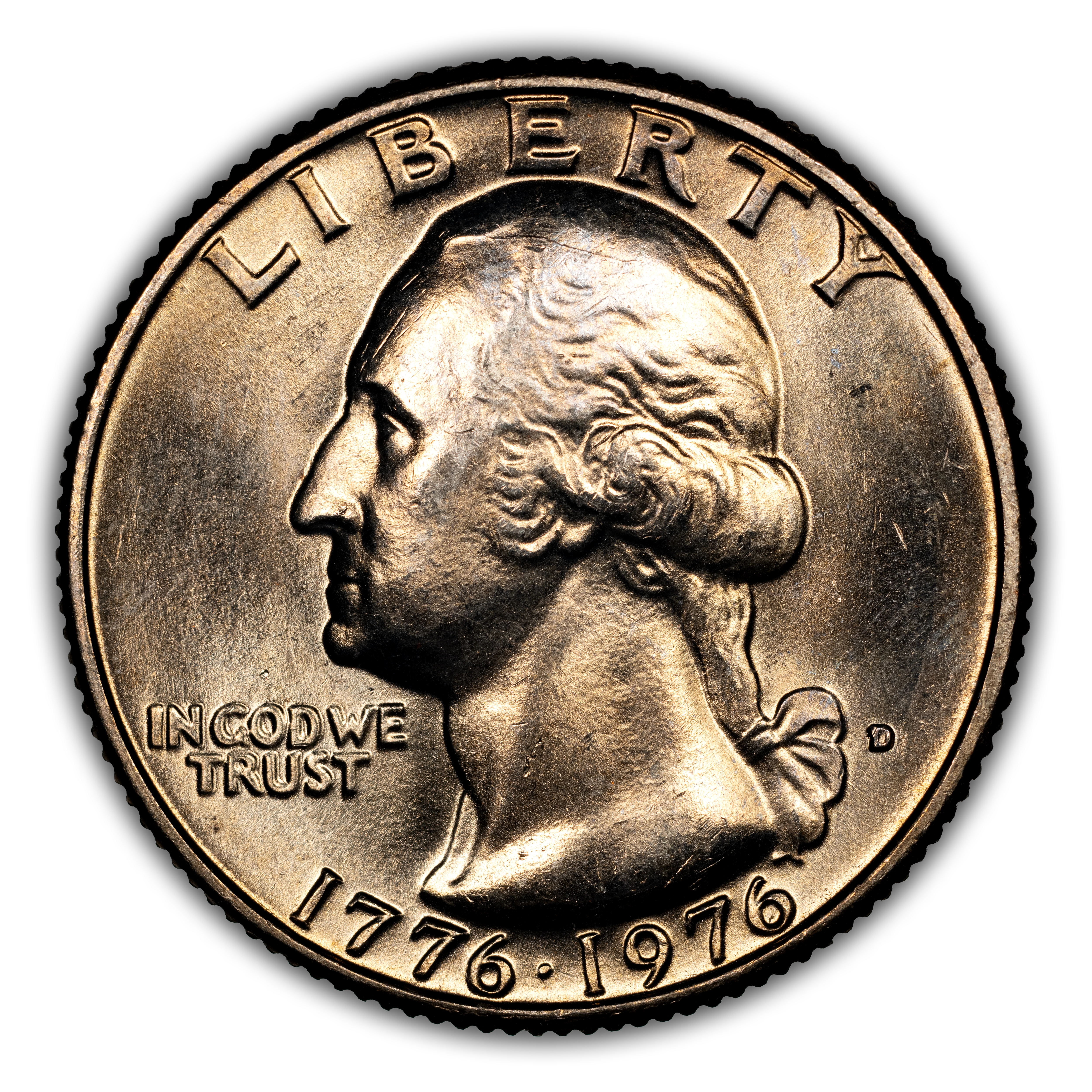 1976-D 25c Clad, Doubled Die Obverse, FS-102 MS thumbnail 2