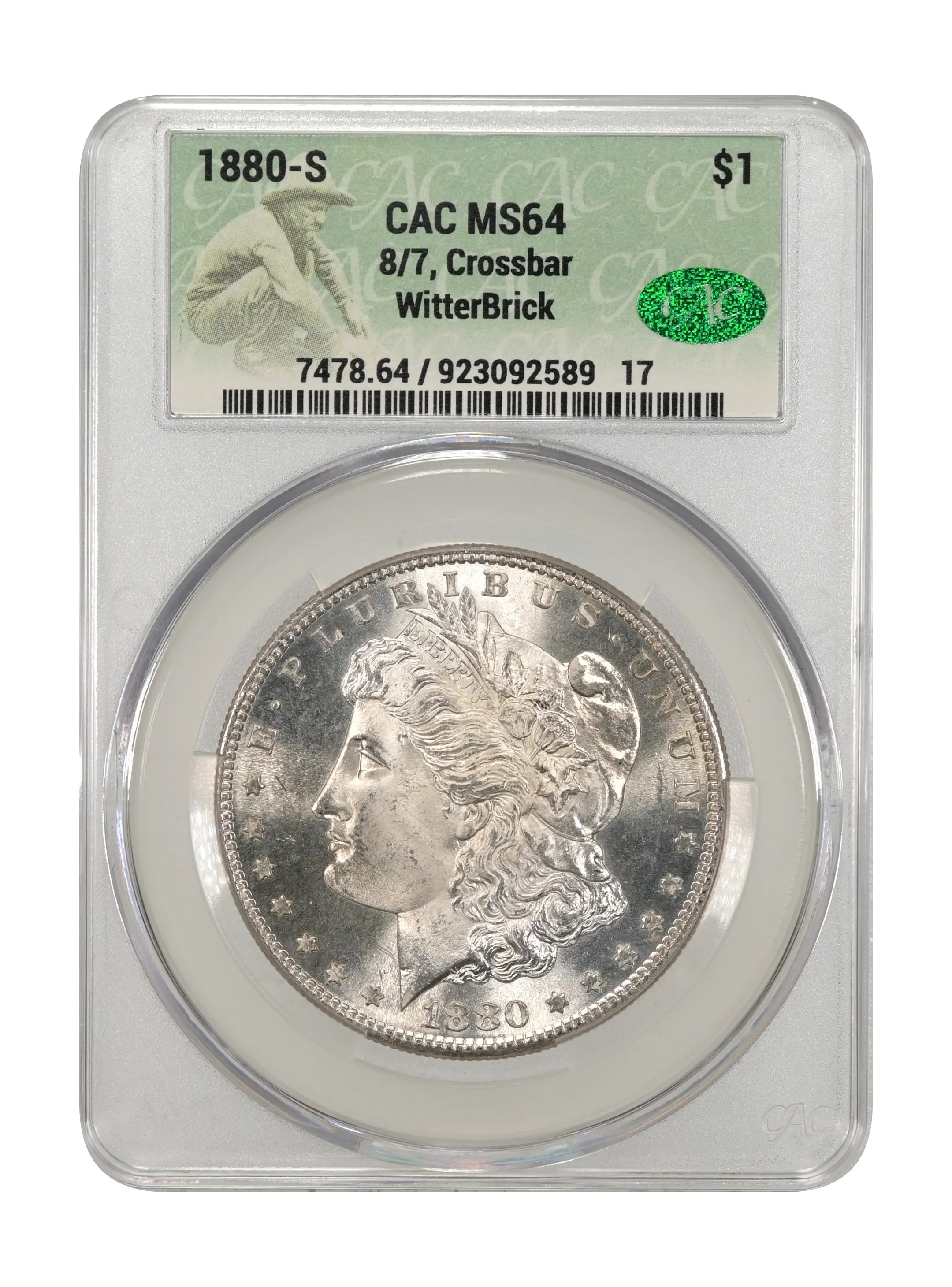 1880-S $1  8/7 MS thumbnail 13