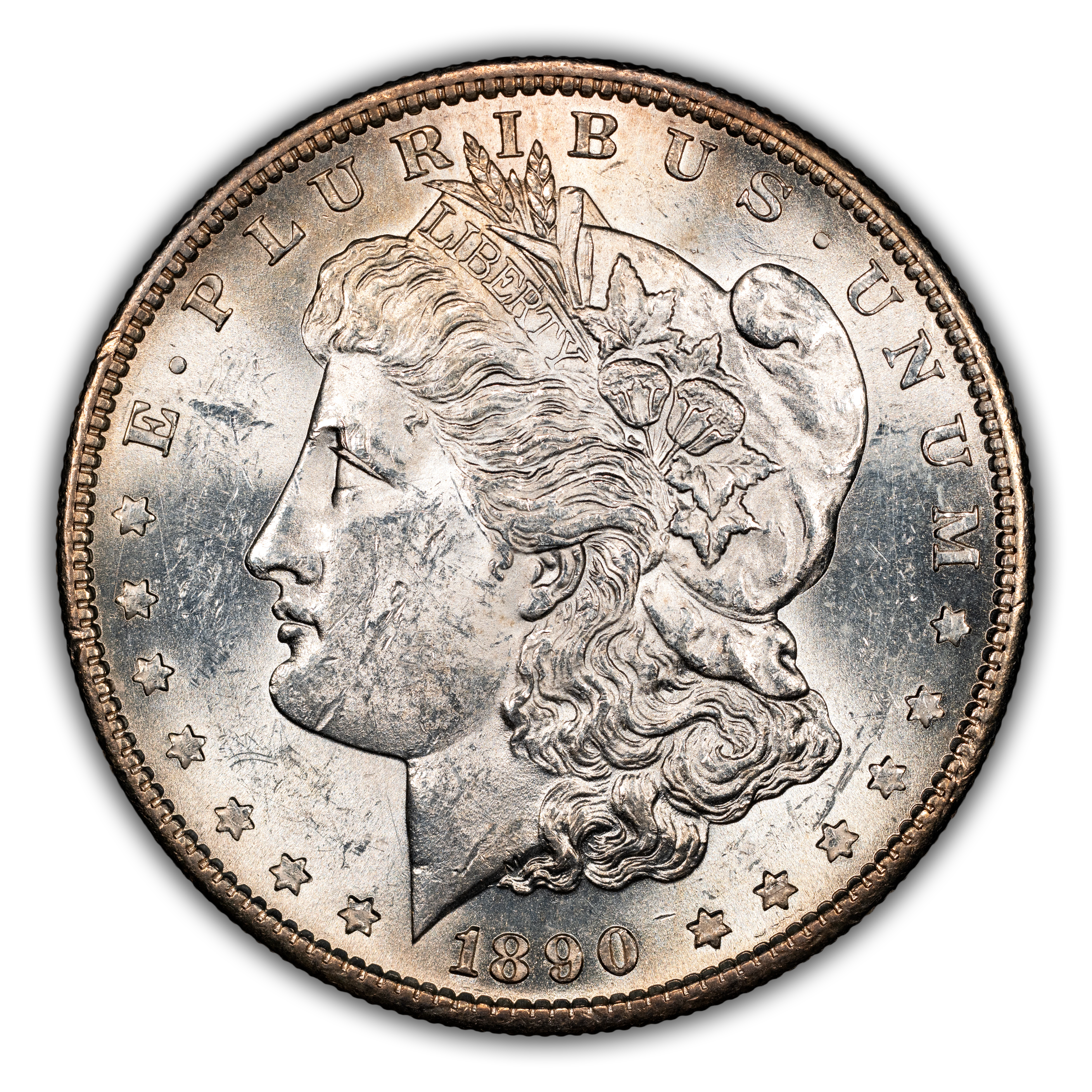 1890-S $1  Die Break Wing, VAM-29 MS thumbnail 5