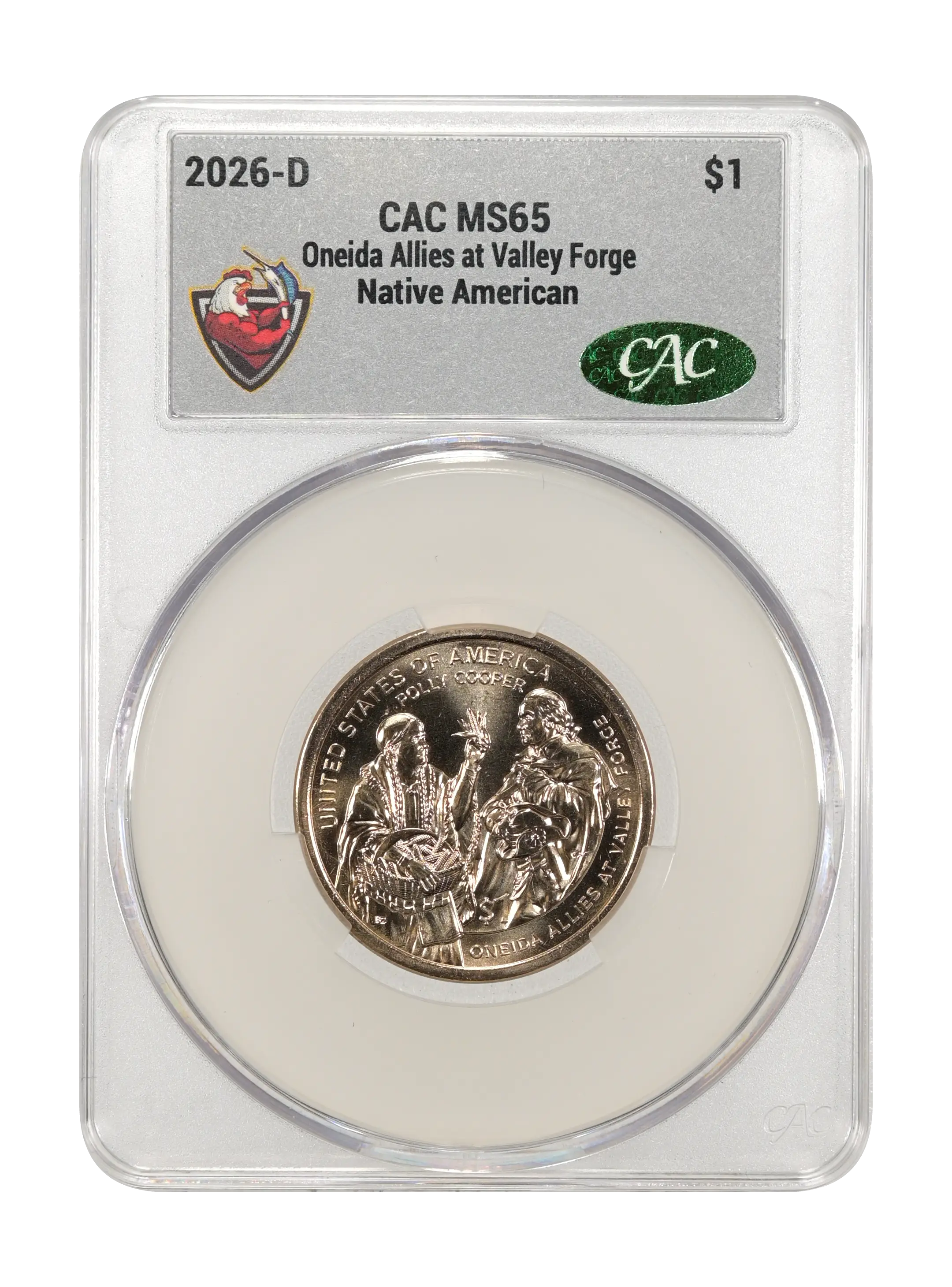 2026-D $1  Native American, Oneida Allies at Valley Forge MS thumbnail 9