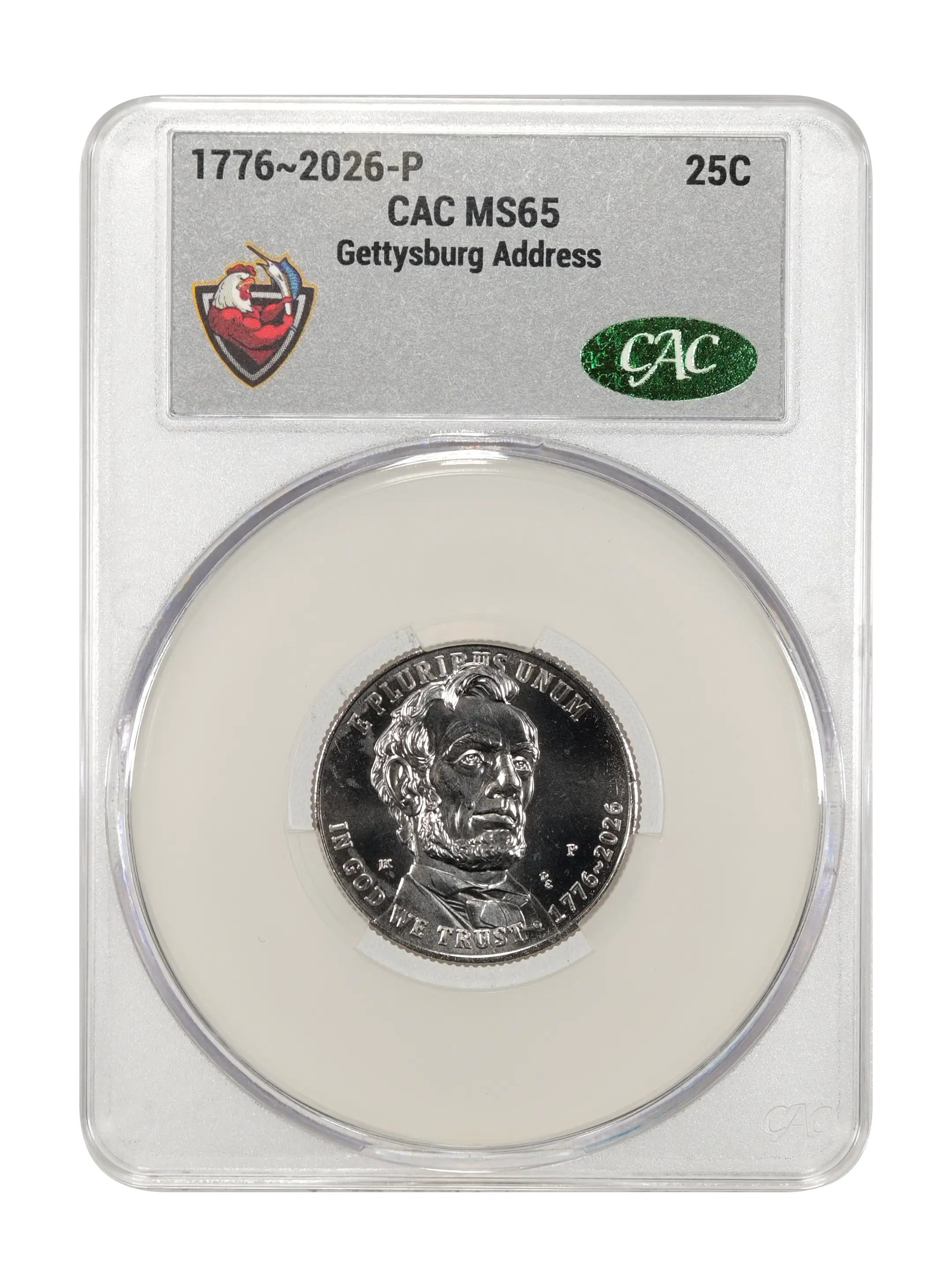 1776~2026-P 25c Gettysburg Address MS thumbnail 9