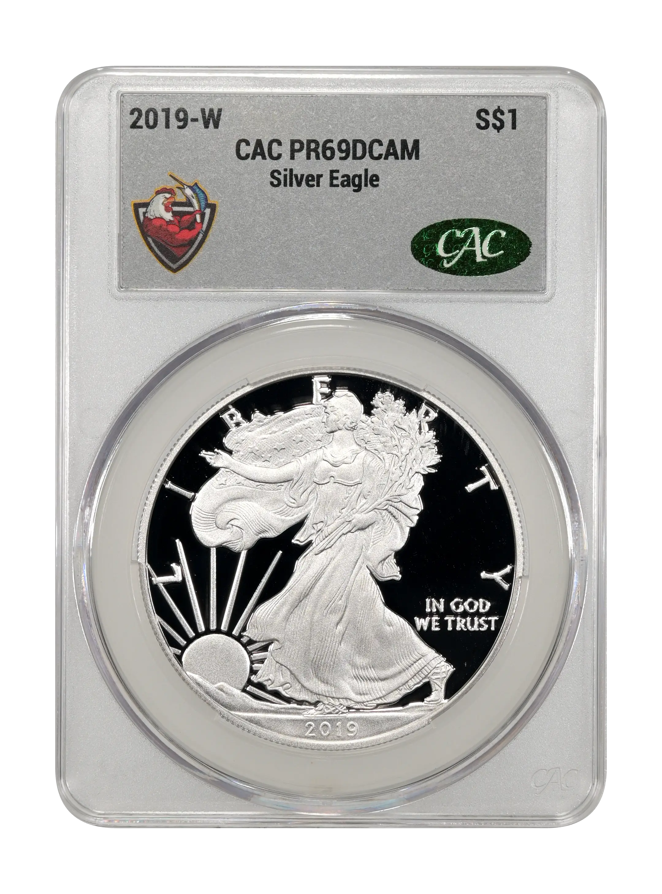 2019-W $1  Silver Eagle PR DCAM thumbnail 17