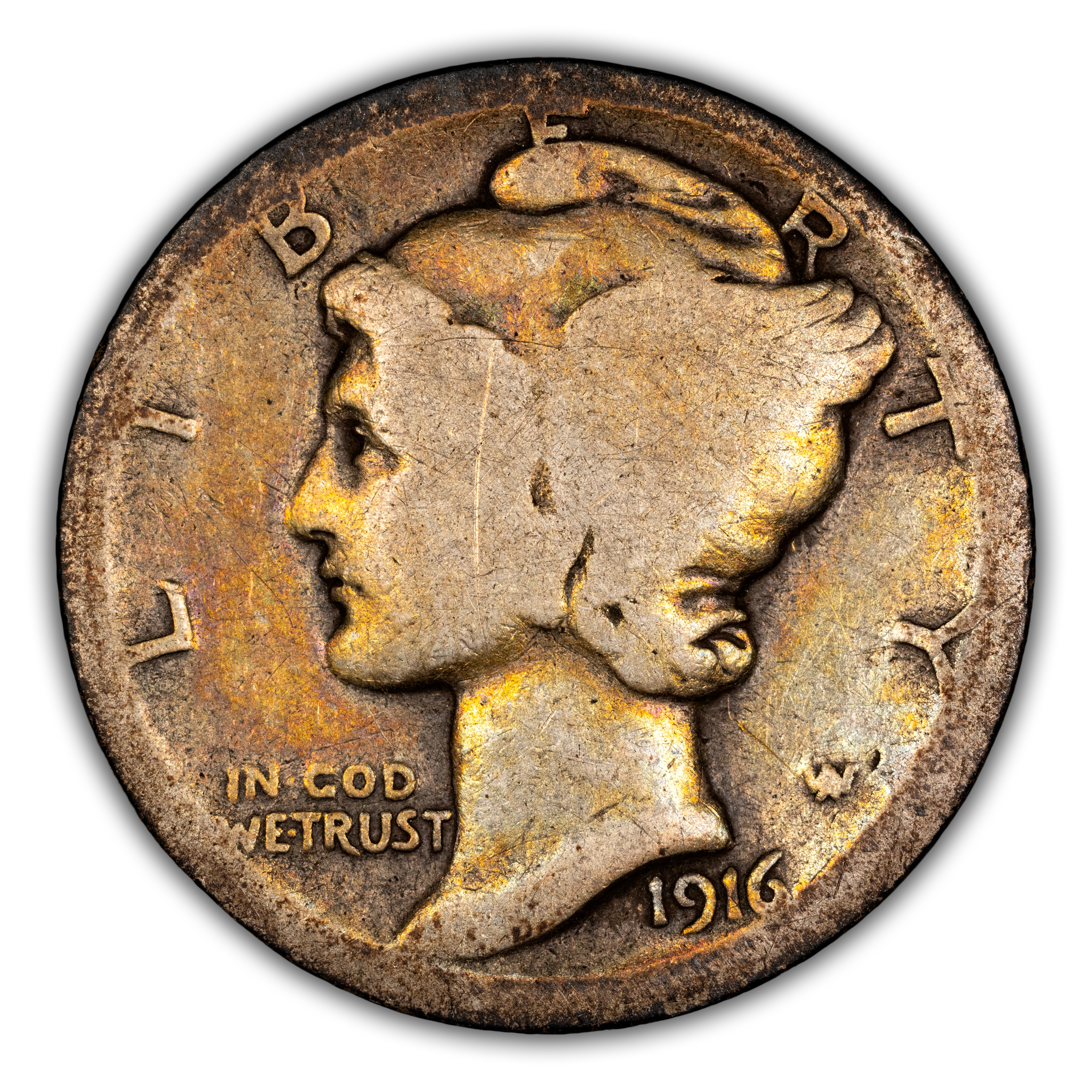 1916-D 10c MS thumbnail 8