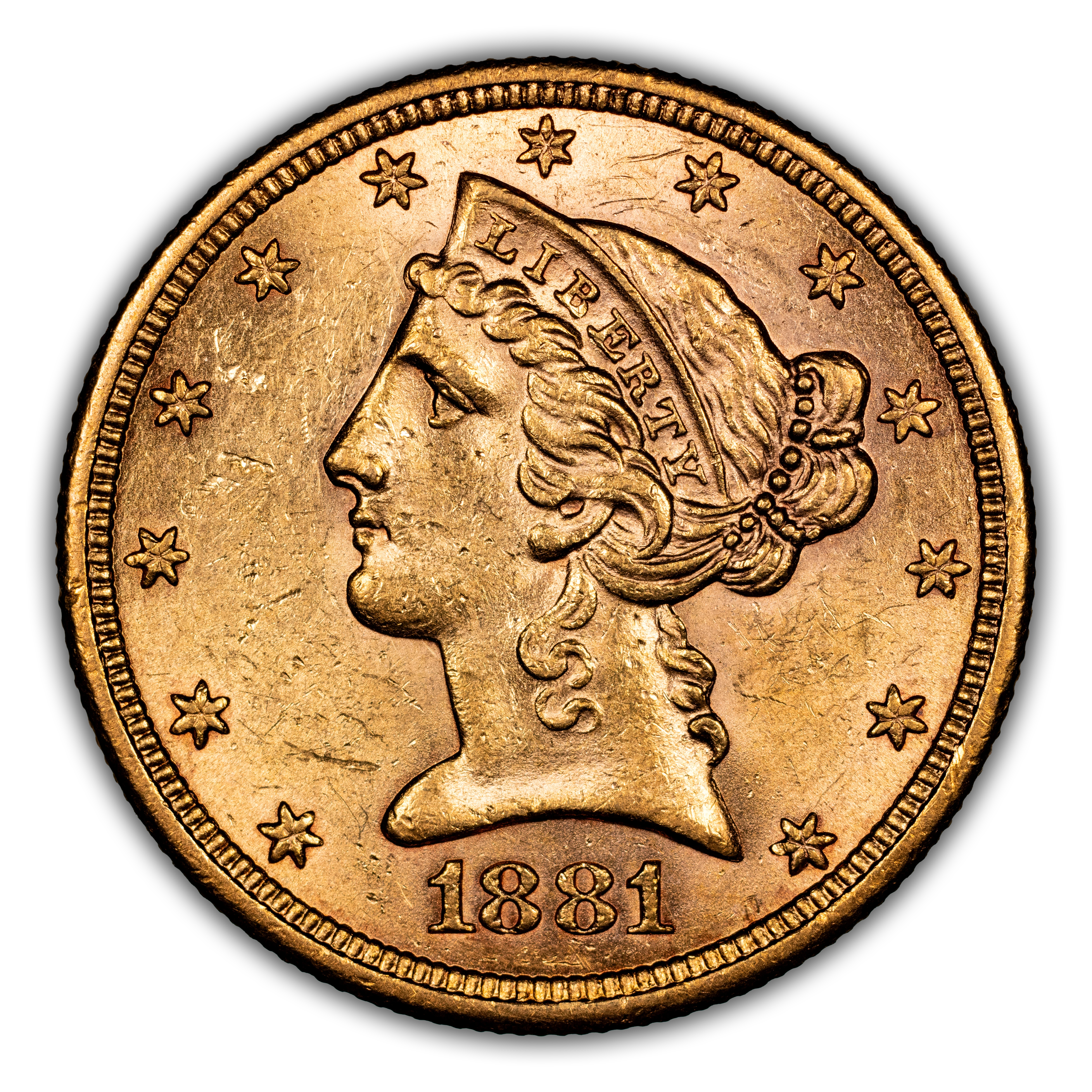 1881-S $5  MS thumbnail 3