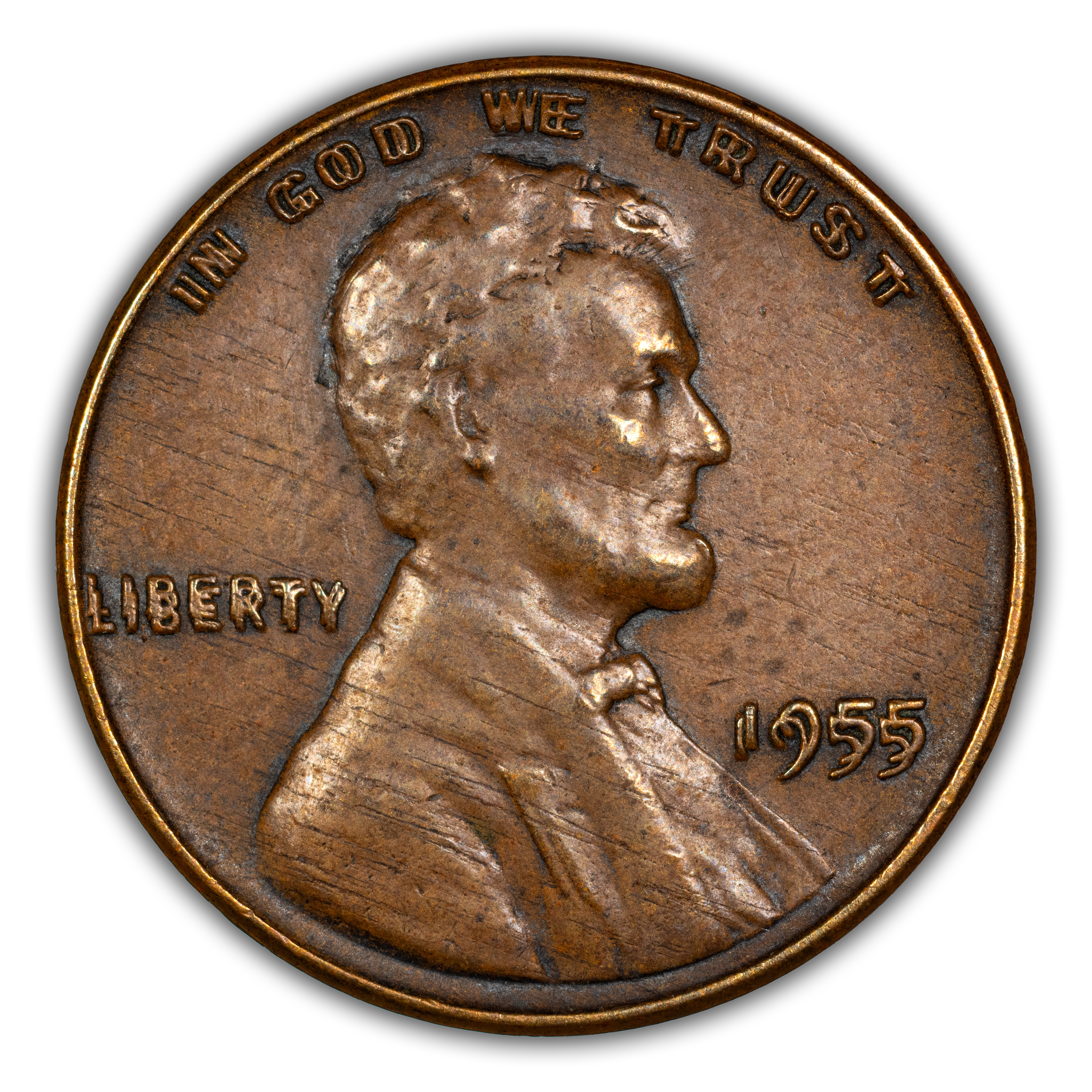 1955 1c Doubled Die Obverse MS BN thumbnail 5