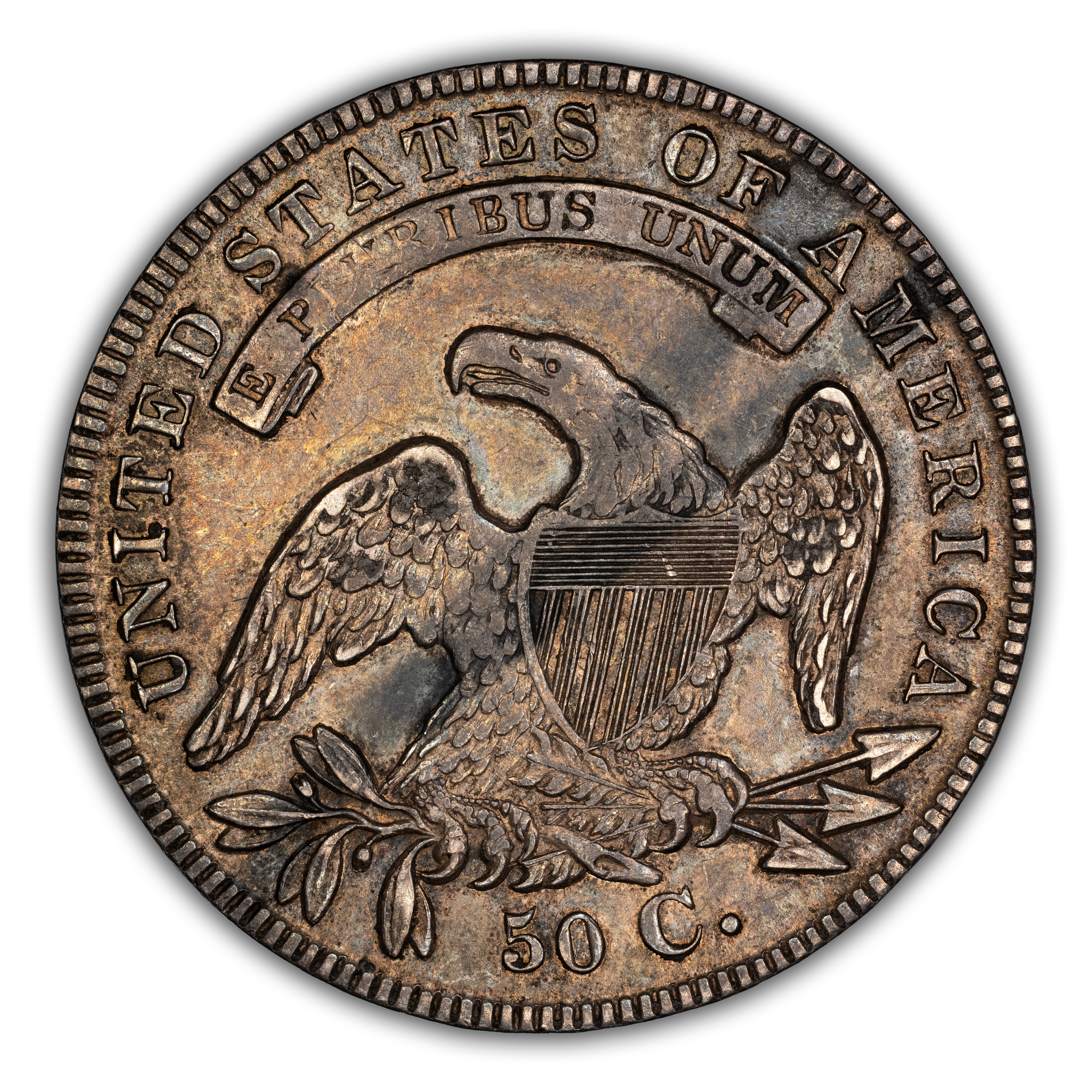 1836 50c Lettered Edge, Bar Dot, O-112 MS thumbnail 5