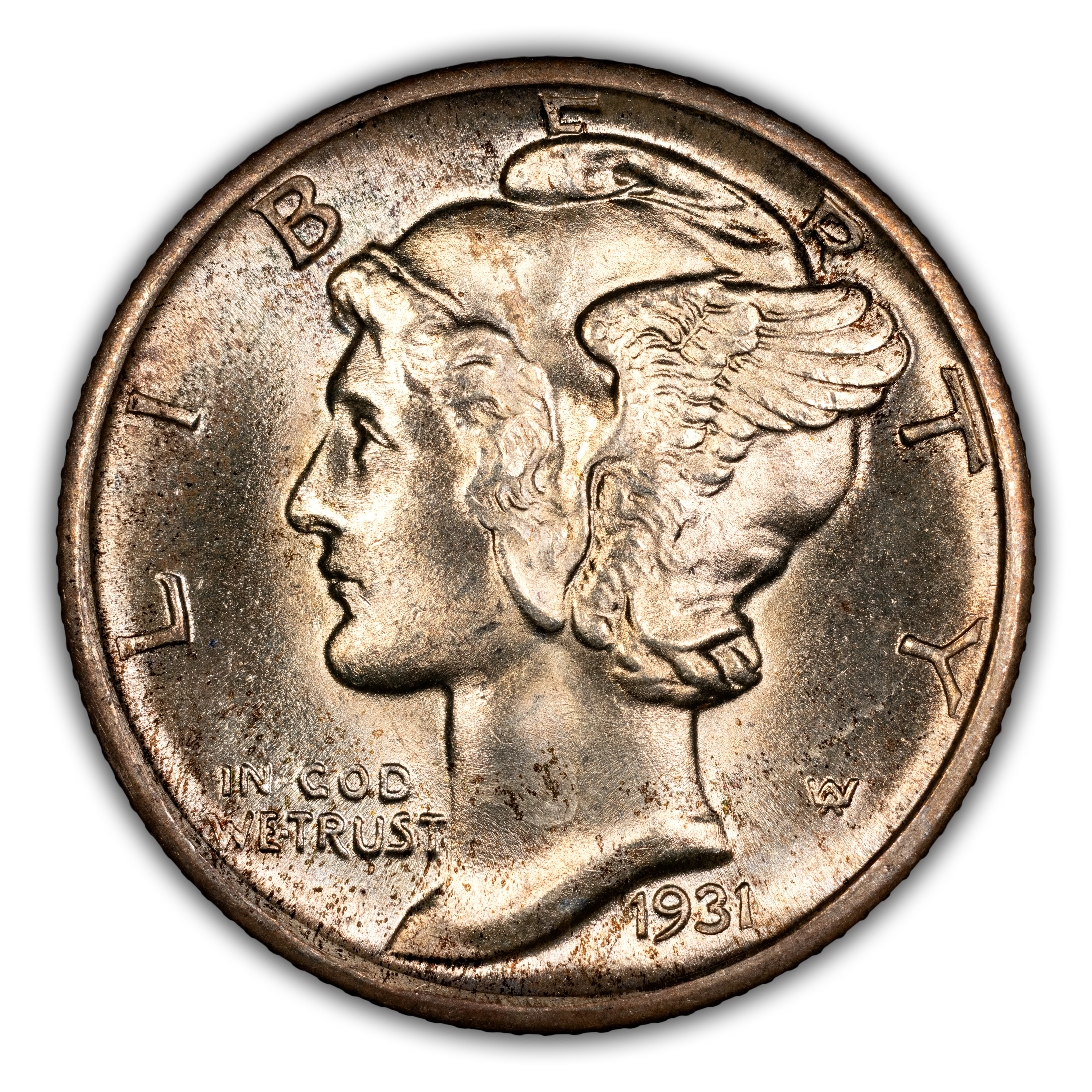1931-D 10c Doubled Die Obverse, FS-101 MS FB thumbnail 2