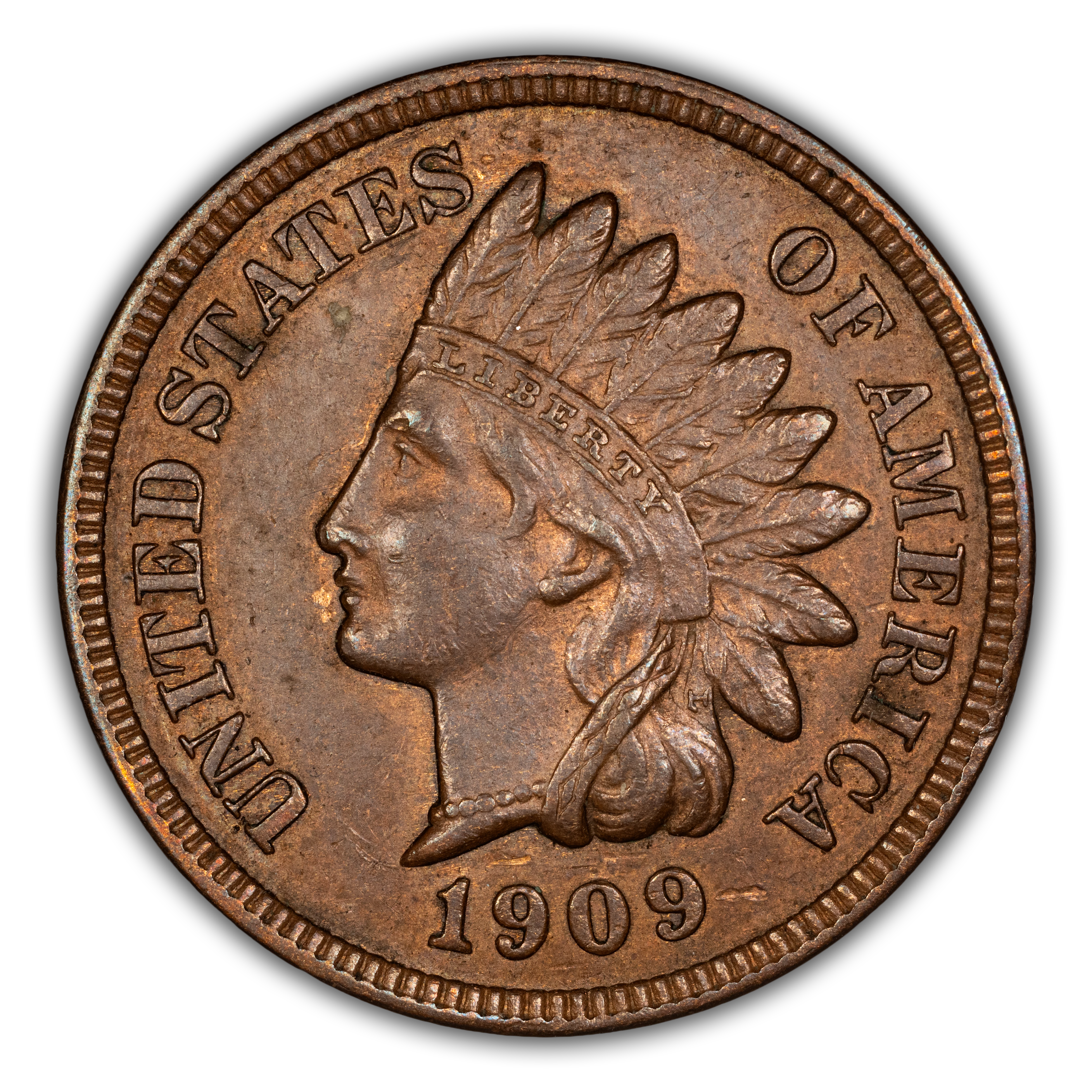 1909 1c Indian MS BN thumbnail 3
