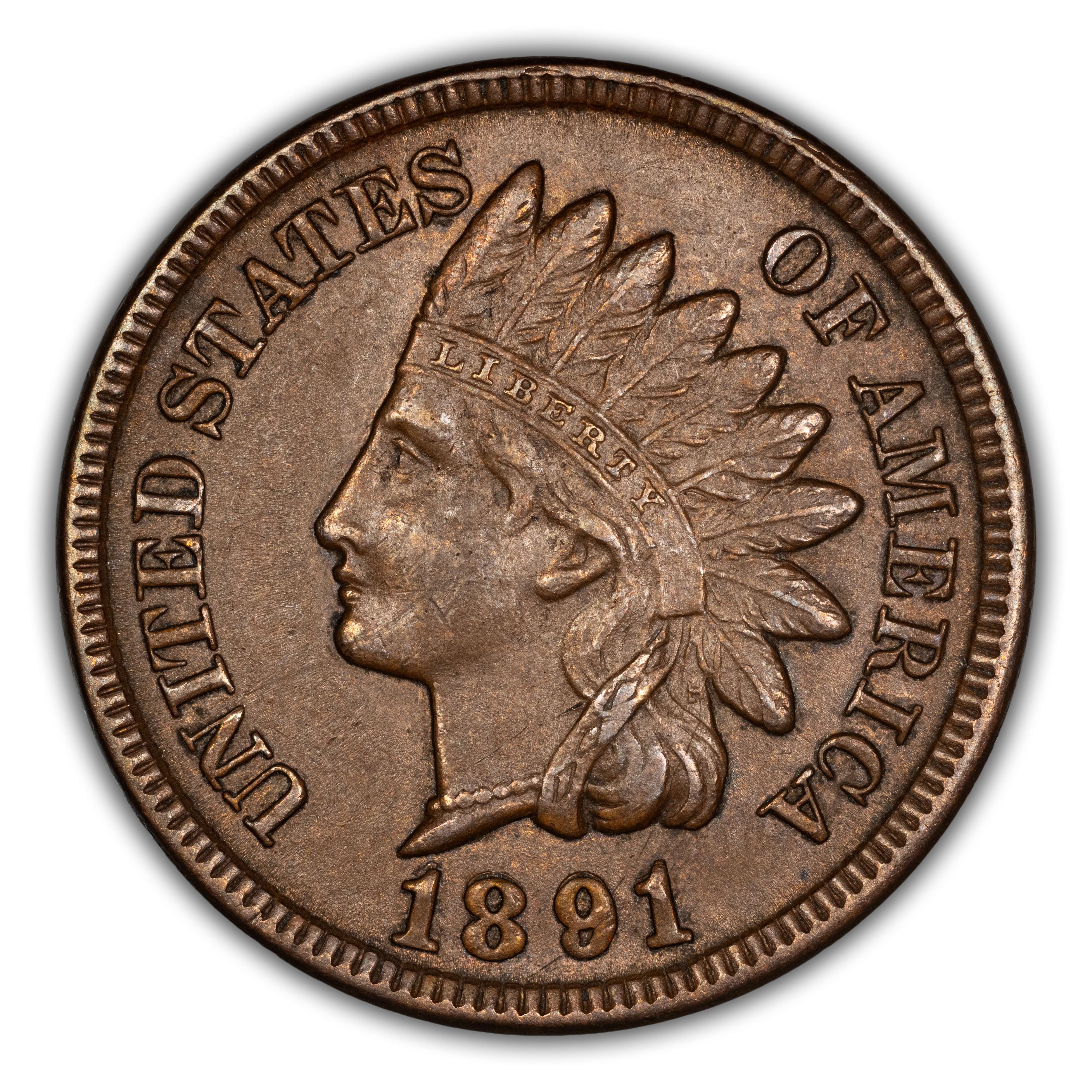 1891 1c Repunched Date, FS-301, S-3 MS BN