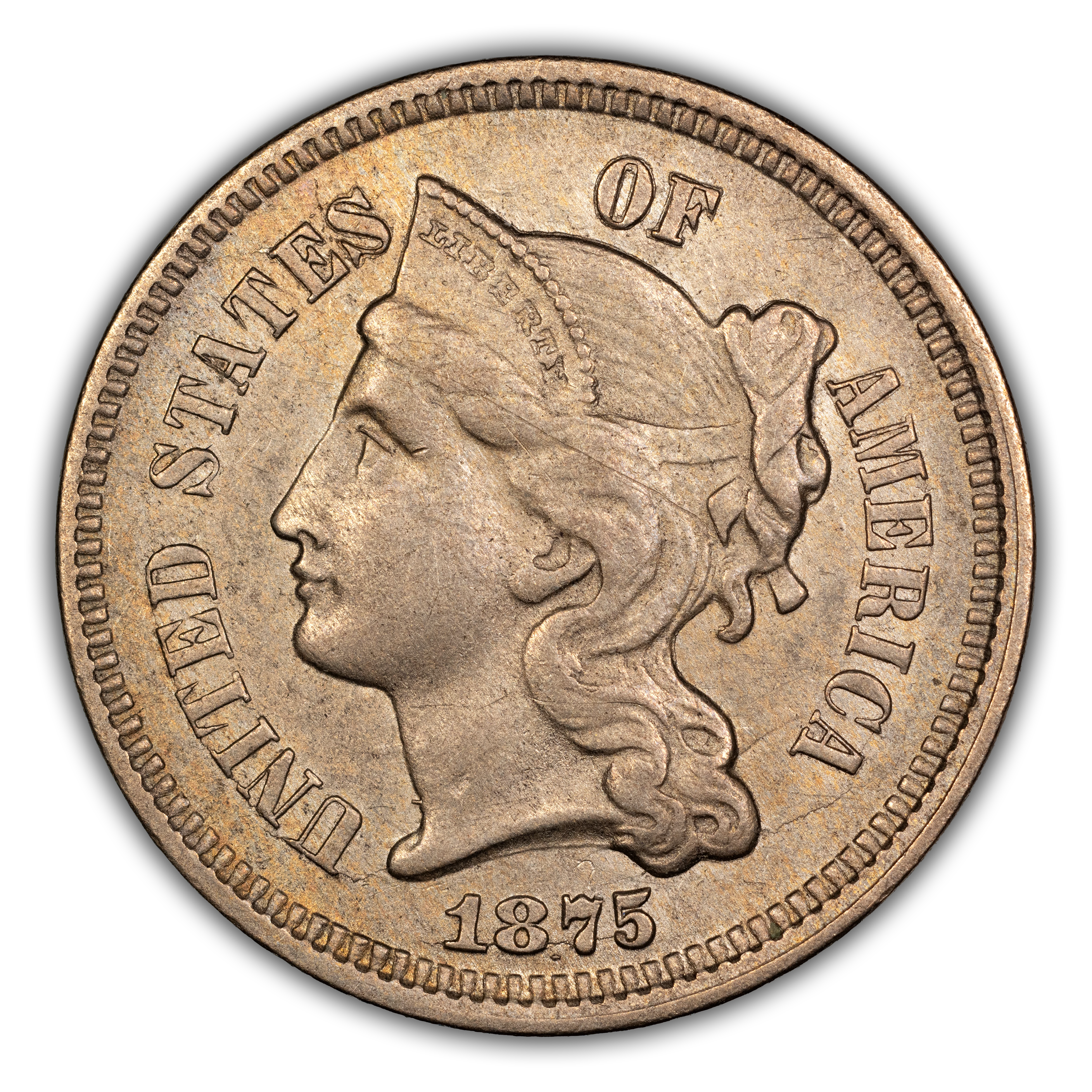 1875 3cN Misplaced Date, FS-301 MS thumbnail 2