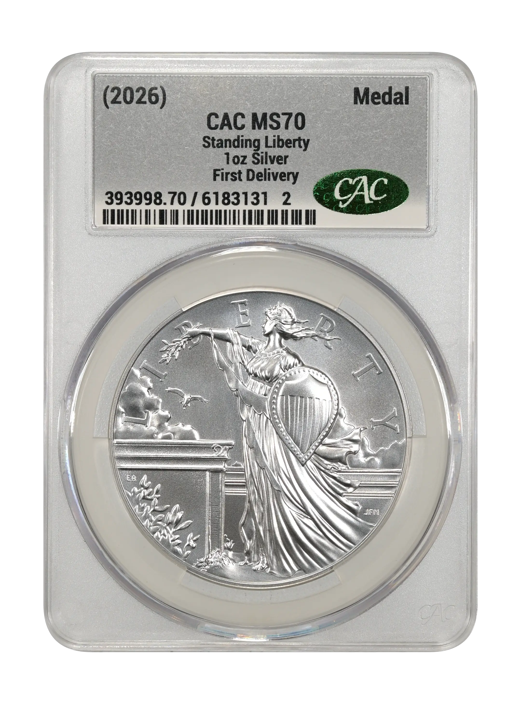 (2026) Medal 1oz Silver, Standing Liberty MS thumbnail 16