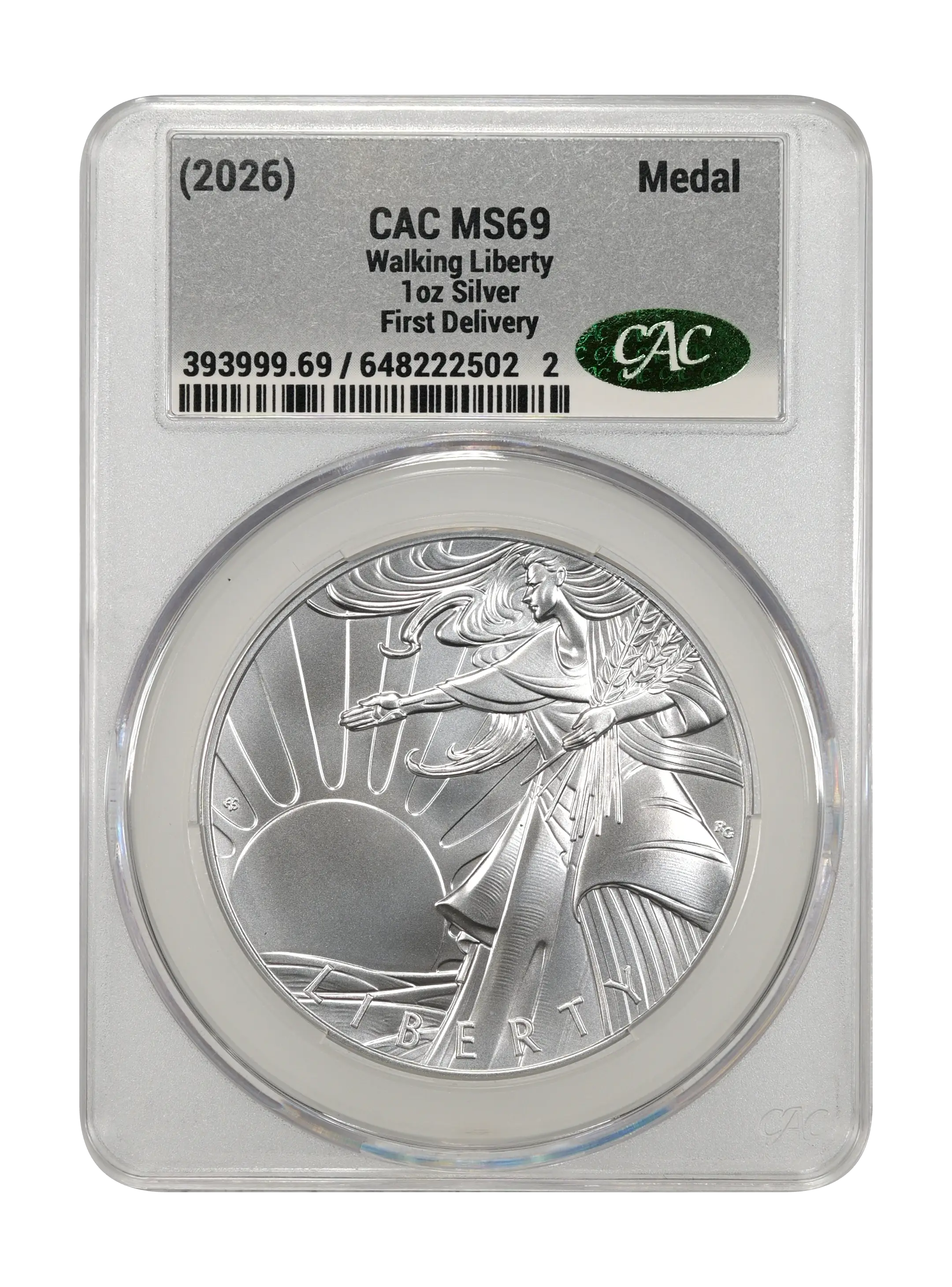 (2026) Medal 1oz Silver, Walking Liberty MS thumbnail 10