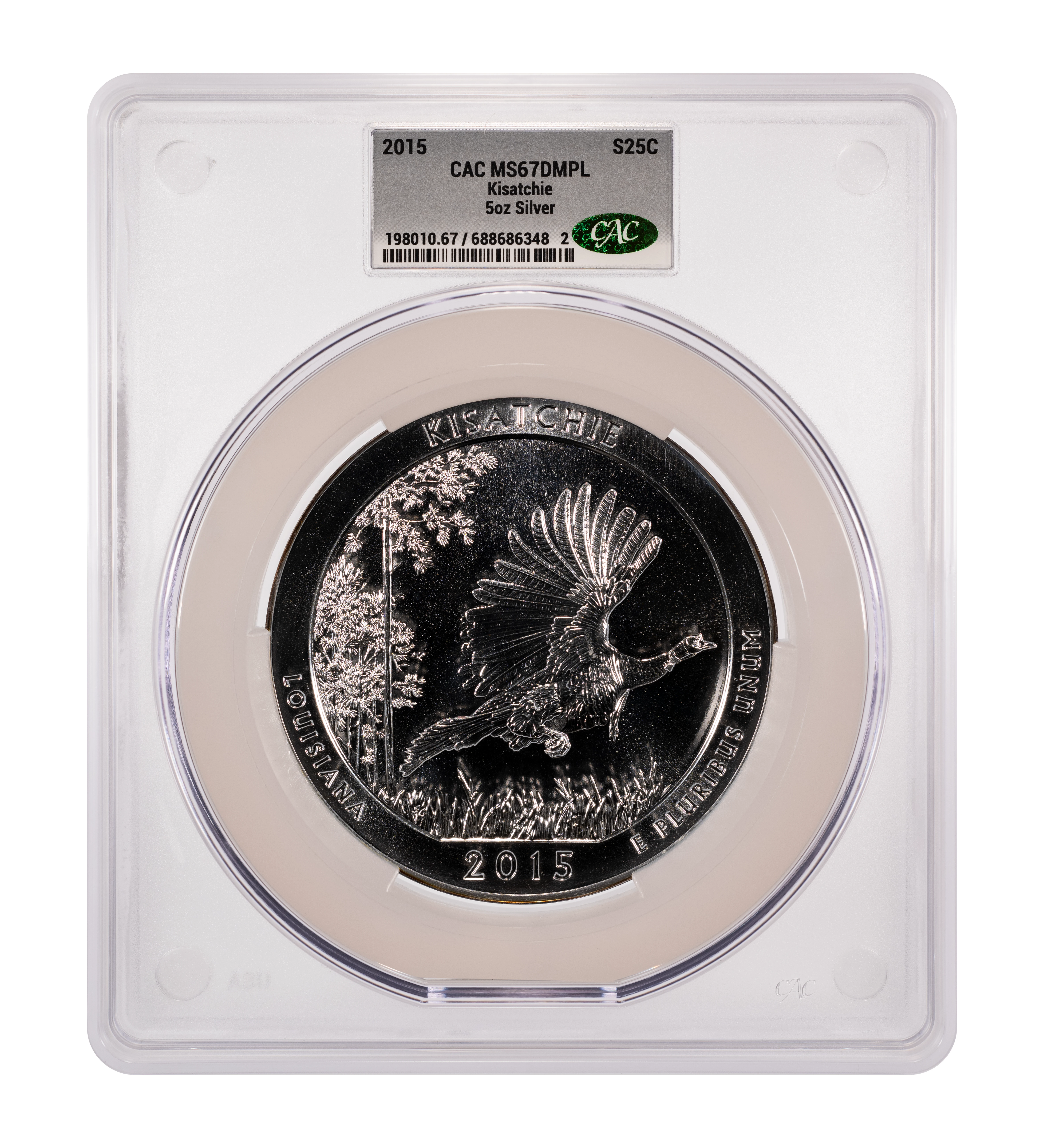 2015 S25c Kisatchie, 5oz Silver MS DMPL thumbnail 2