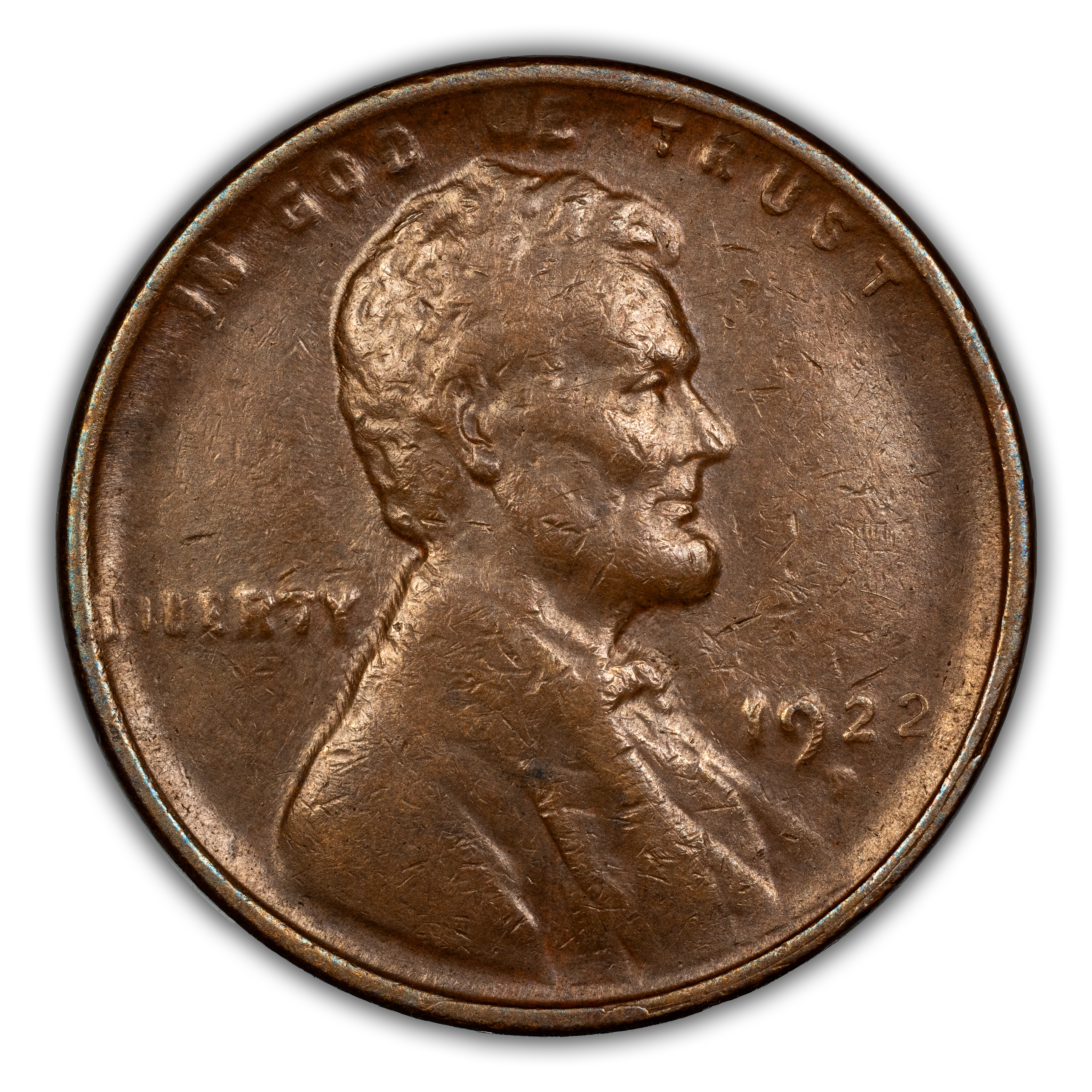 1922-D 1c Weak D, Weak Reverse, Die Pair 1 MS BN thumbnail 4