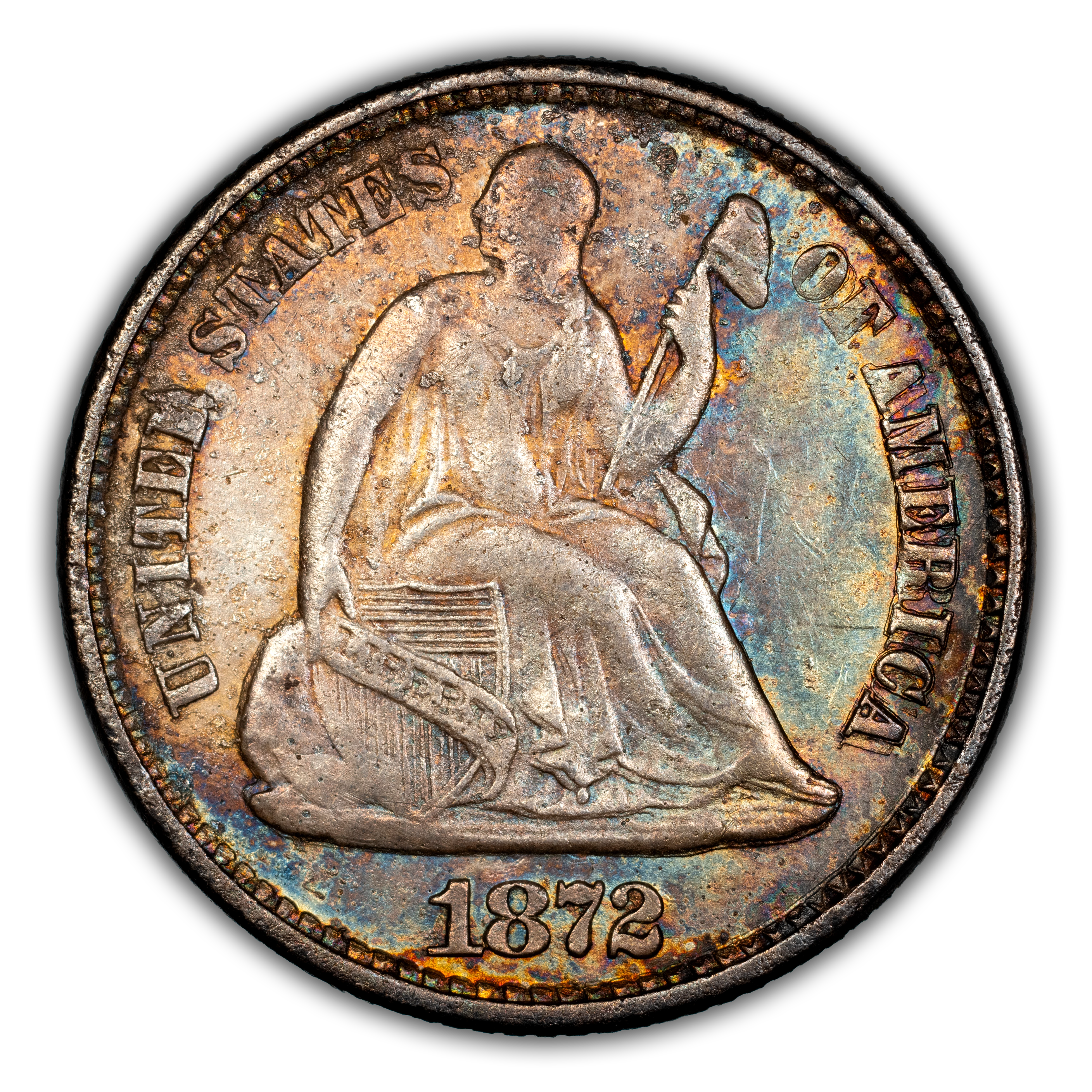 1872 H10c Doubled Die Obverse, FS-101 MS