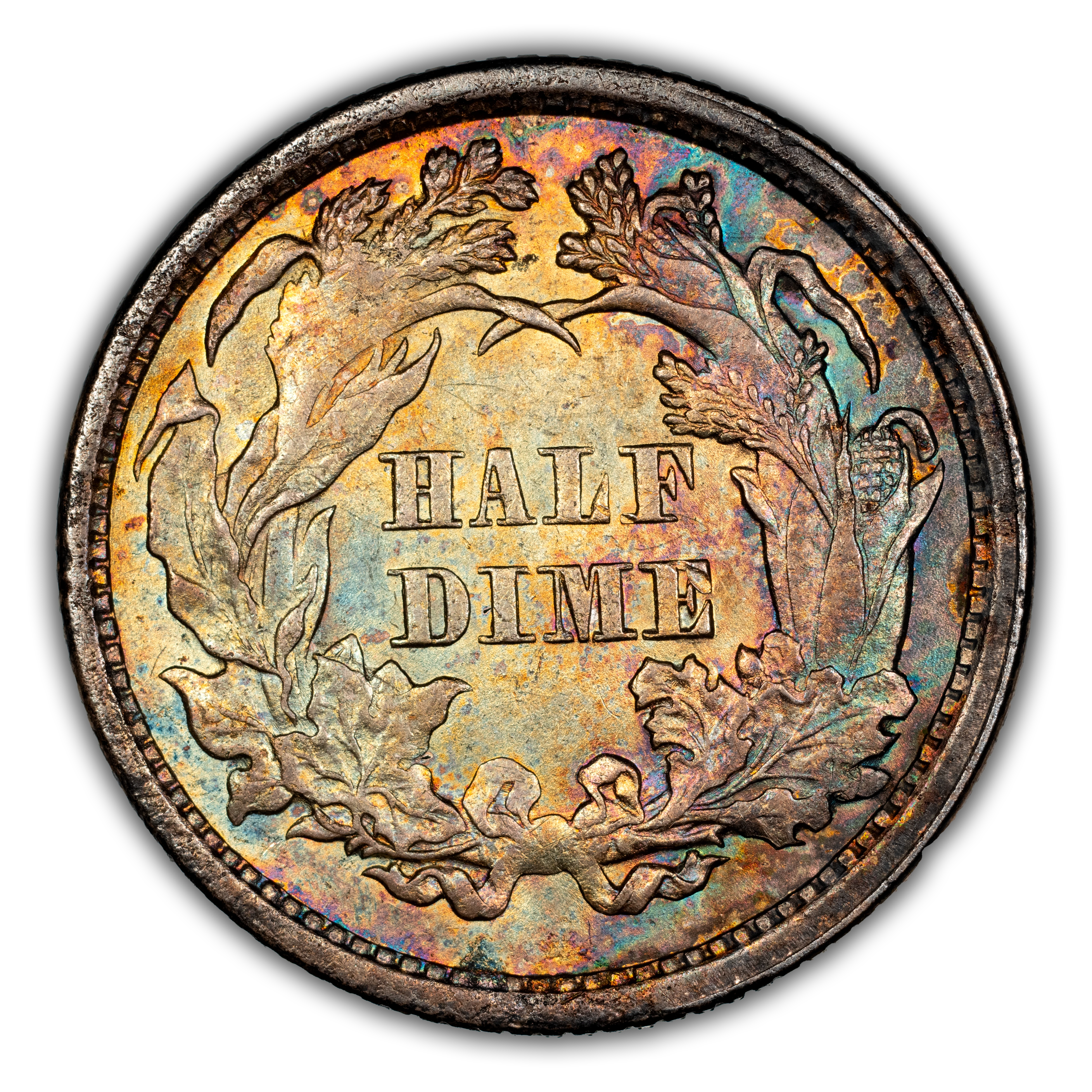 1872 H10c Doubled Die Obverse, FS-101 MS thumbnail 3