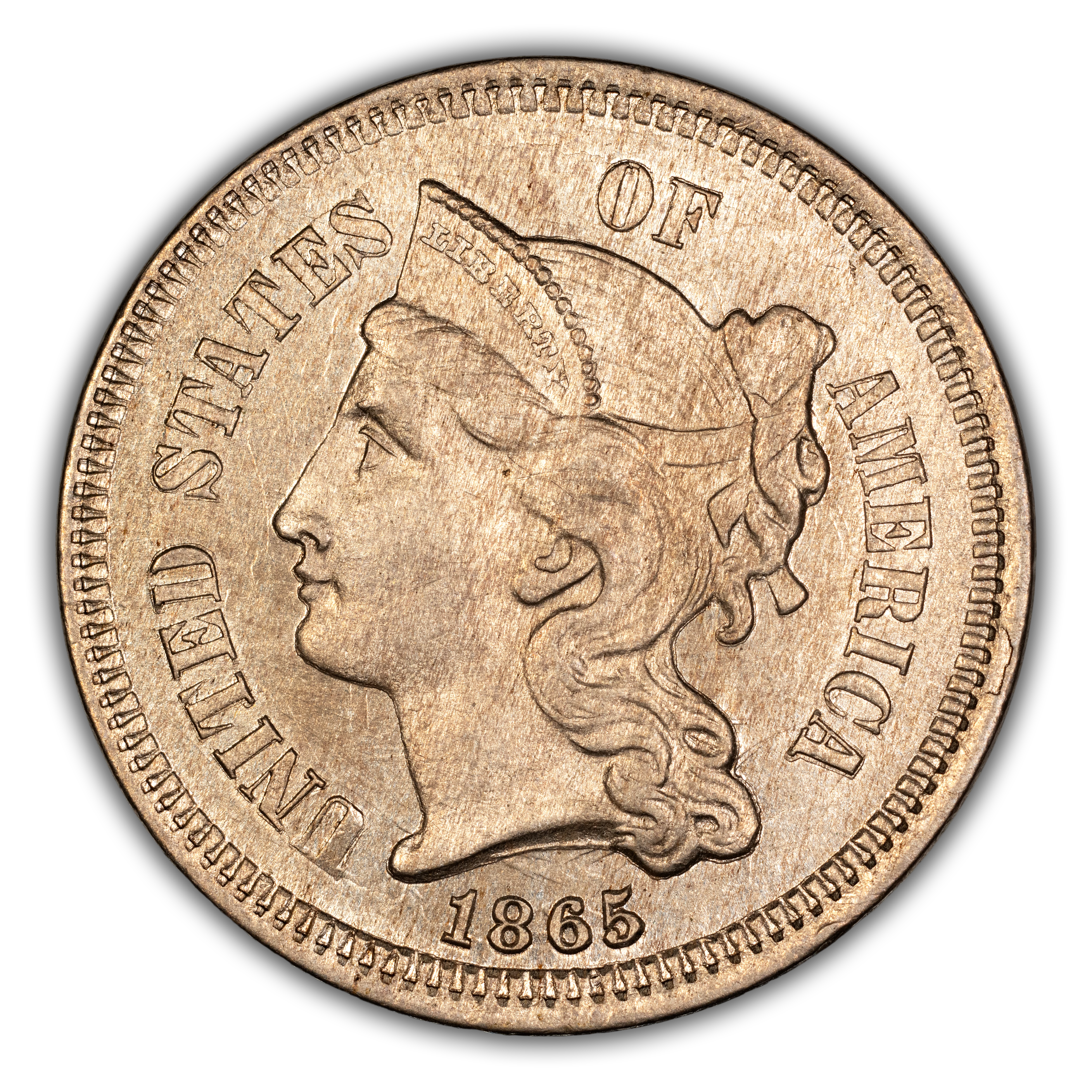 1865 3cN Misplaced Date, FS-303 MS